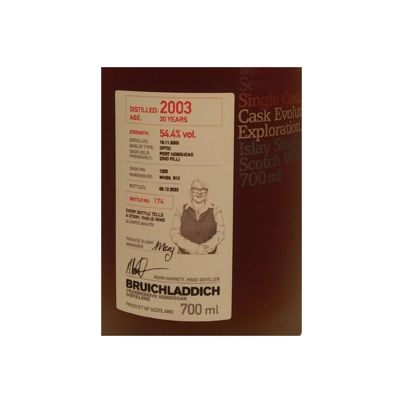 Bruichladdich 2003 20 Years Single Malt Whisky 4