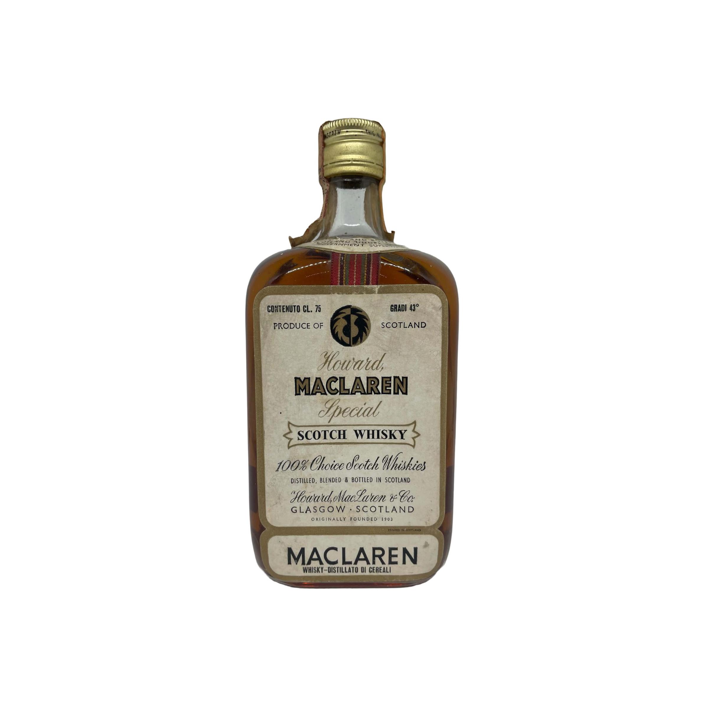 Howard MacLaren Special Scotch Whisky HMcl