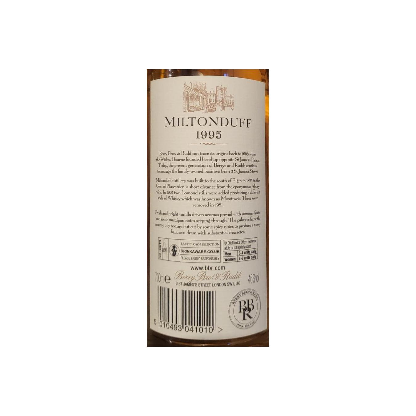 Miltonduff 1995 20 Years Single Malt Whisky 3
