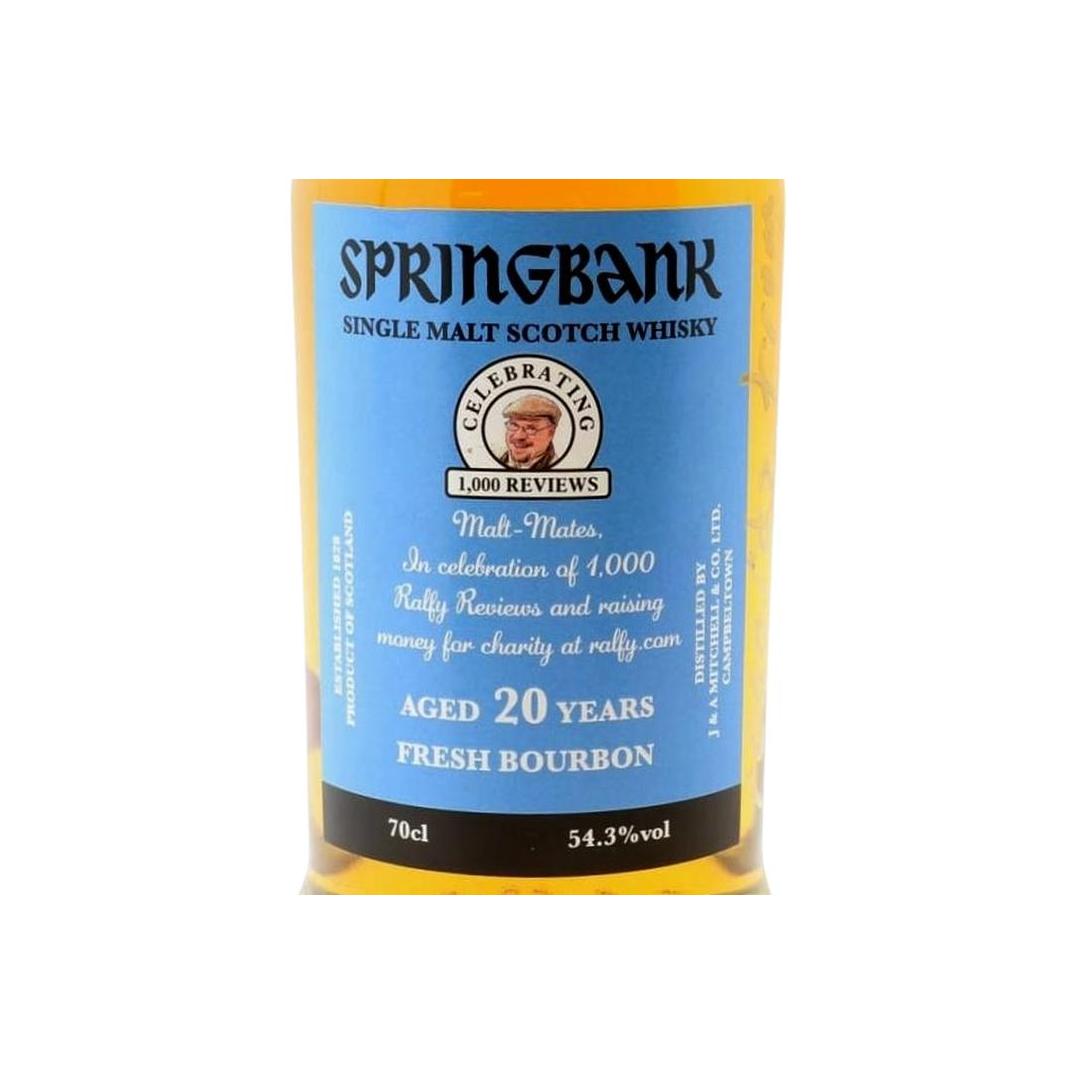 Springbank 20 Years Single Malt Whisky 3