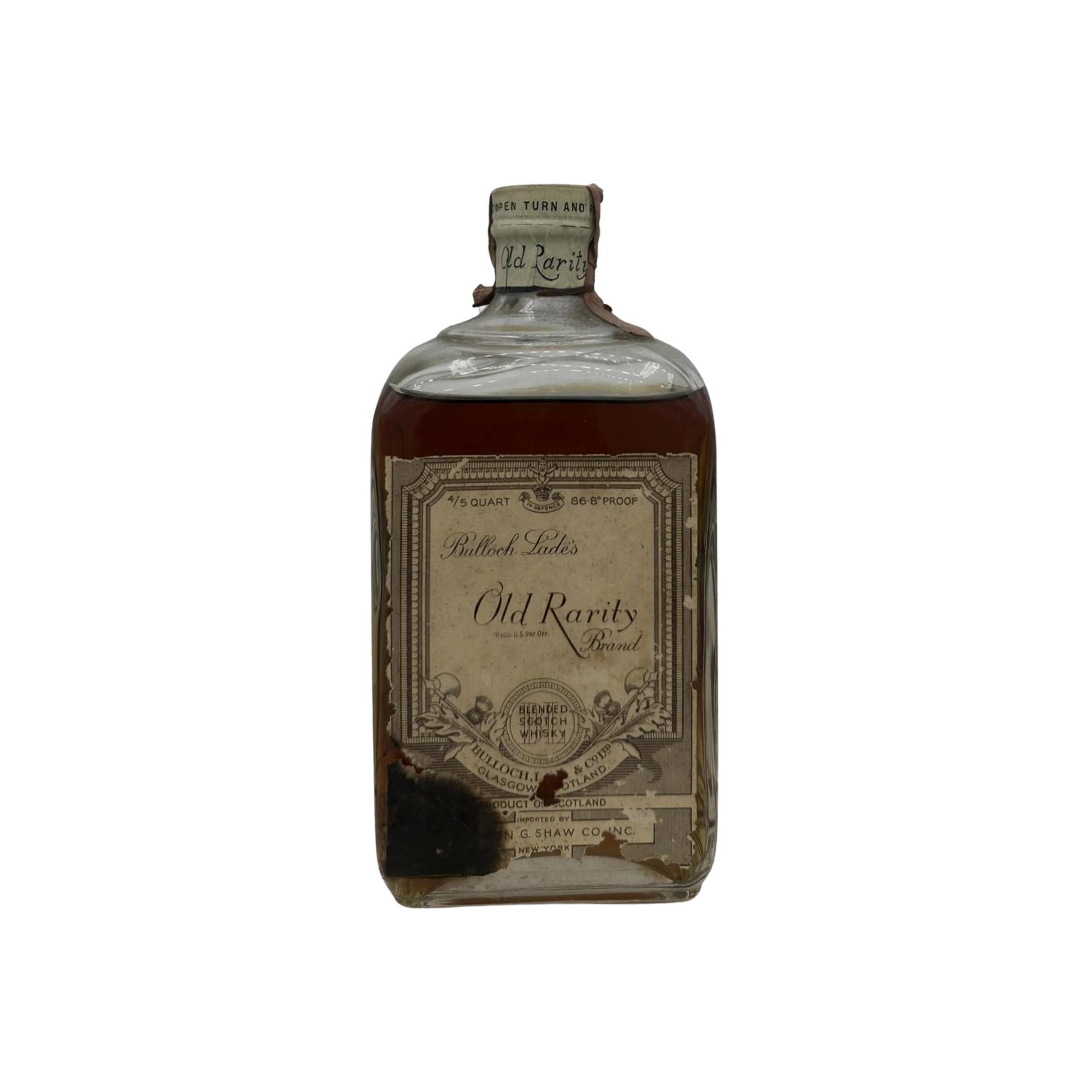 Bulloch Lade's Old Rarity Brand