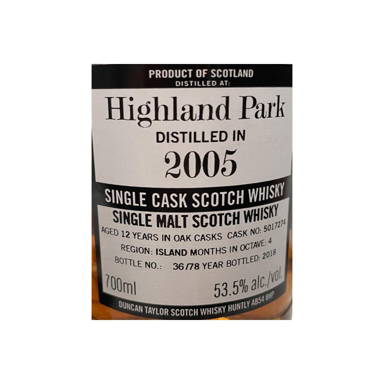 Highland Park The Octave 2005 12 Years Single Malt Whisky