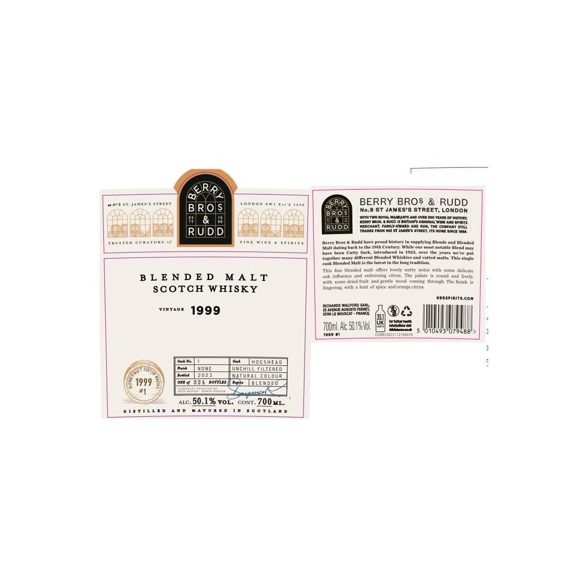 Blended Malt Scotch Whisky 1999 BR