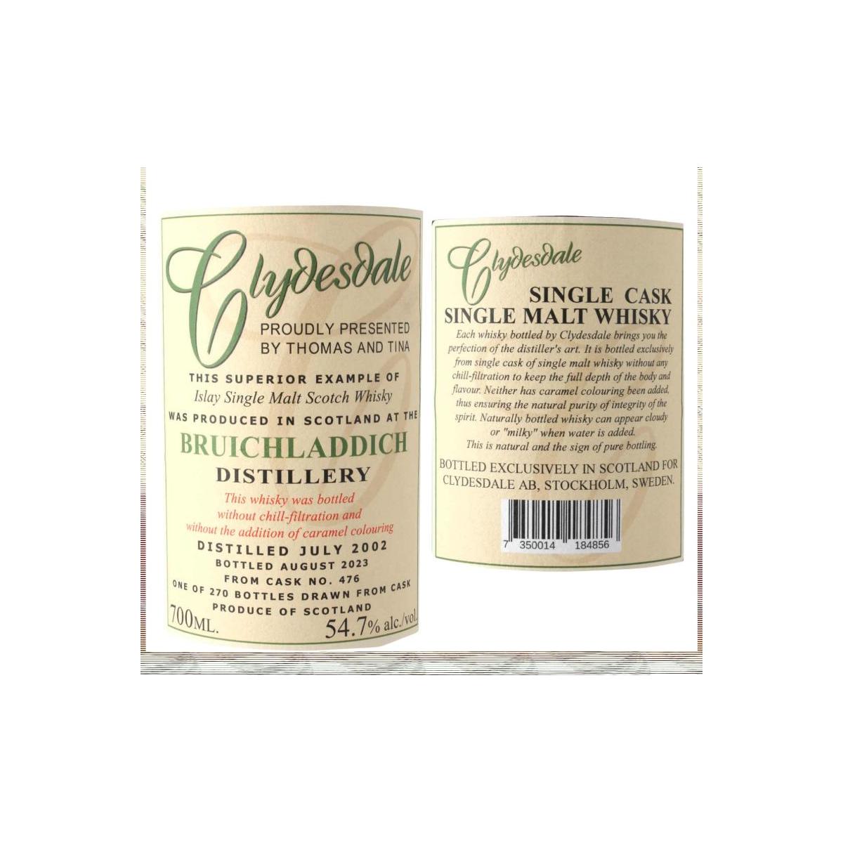 Bruichladdich 2002 Single Malt Whisky 4