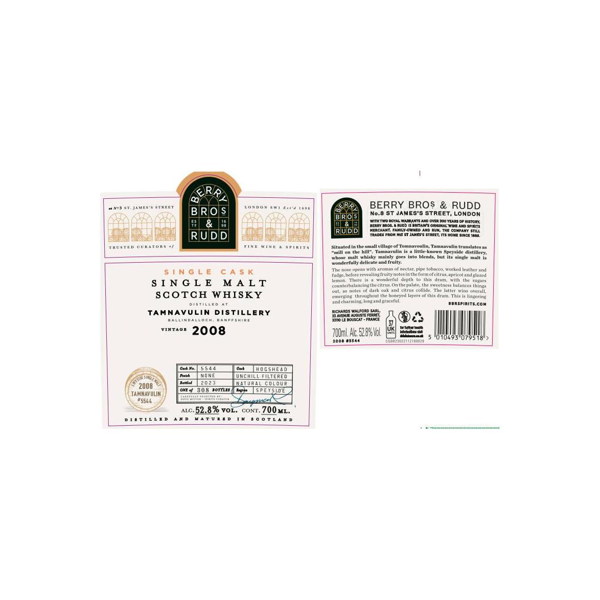 Tamnavulin 2008 Single Malt Whisky