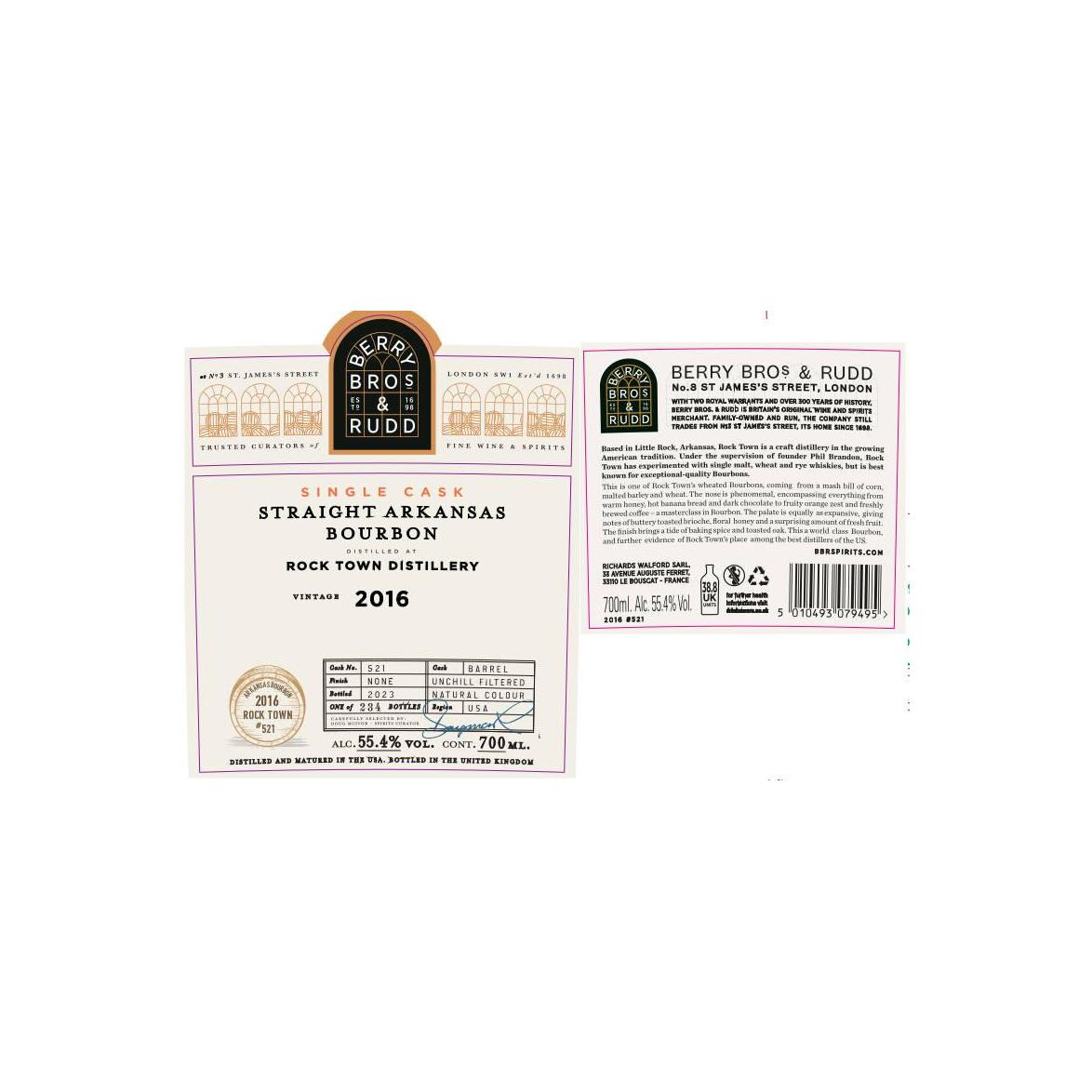 Rock Town 2016 Bourbon Whisky