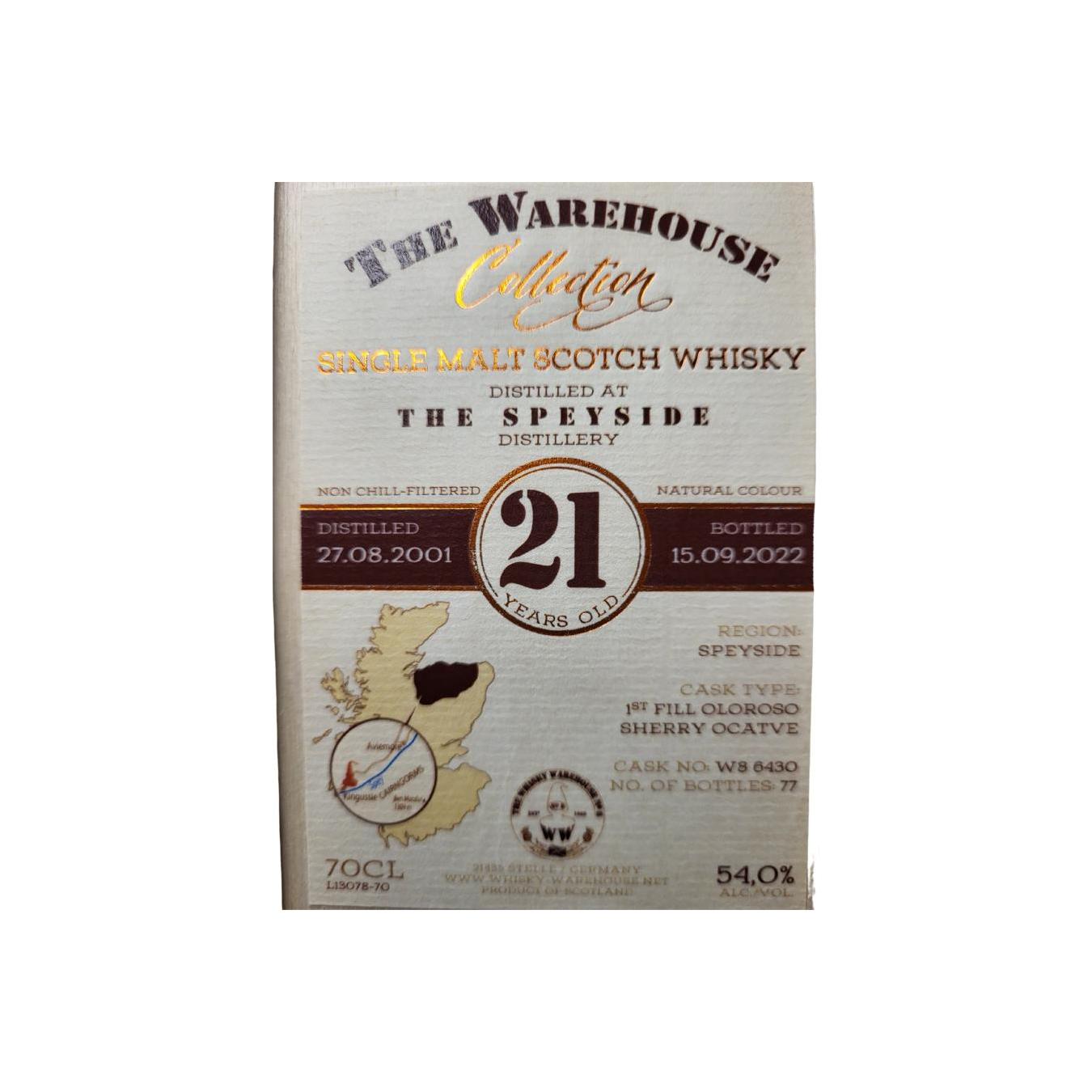 Speyside 2001 21 Years Single Malt Whisky 2