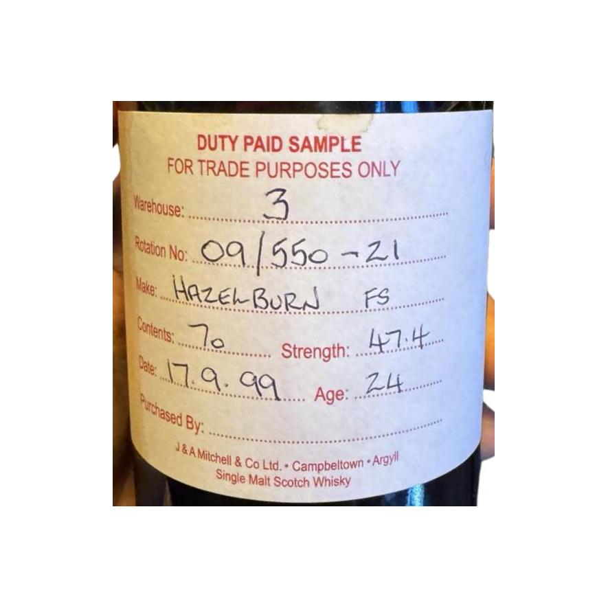 Hazelburn 1999 24 Years Single Malt Whisky