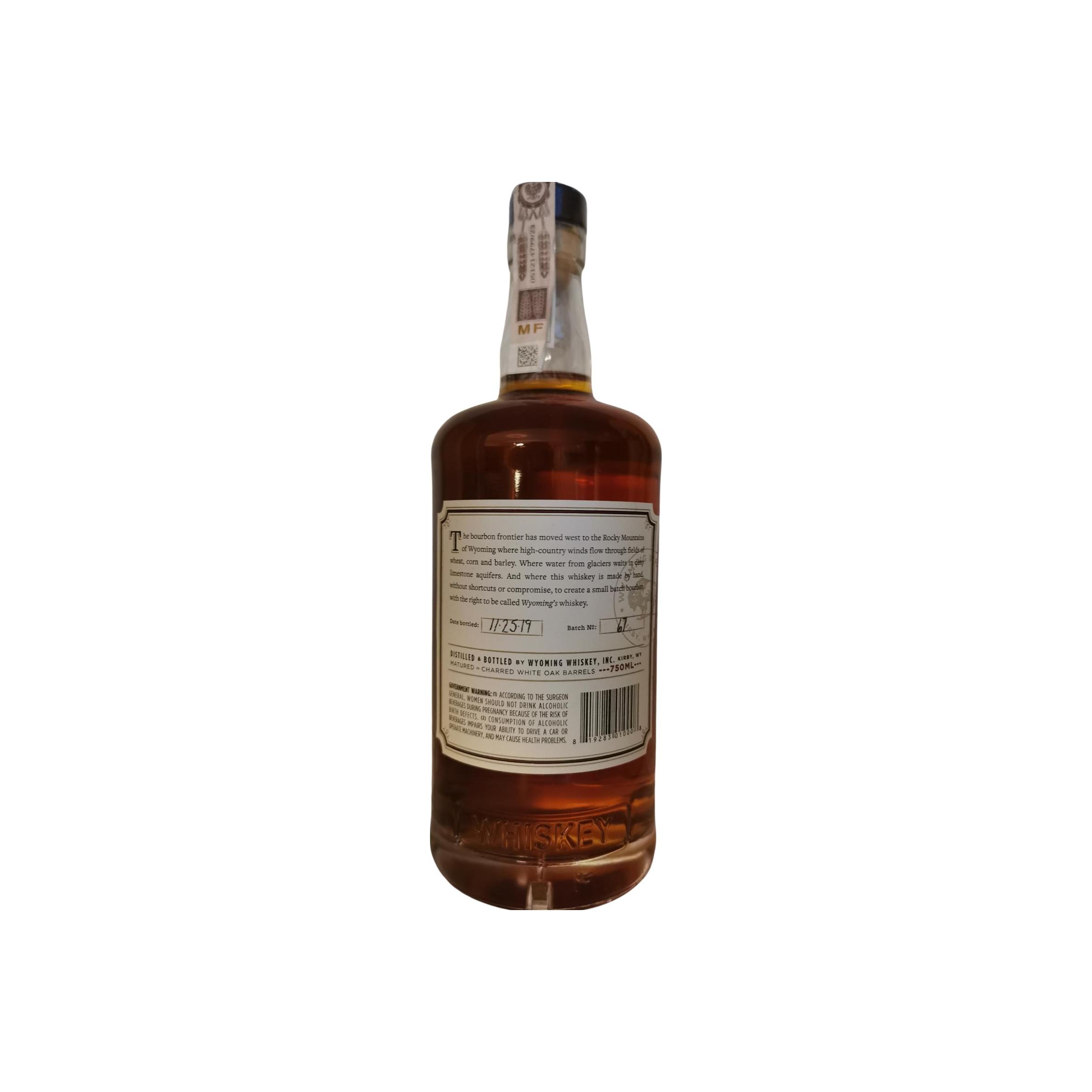 Wyoming Whiskey Small Batch Bourbon Whiskey 2