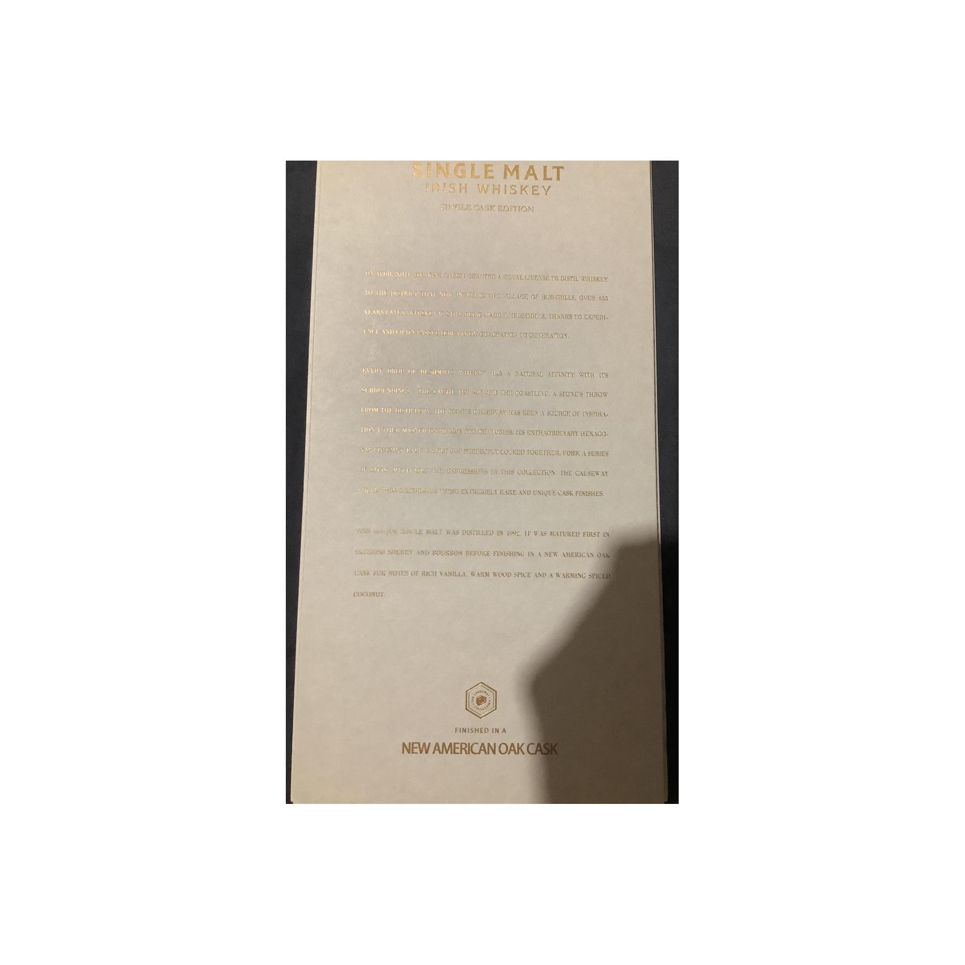 Bushmills 1992 28 Years Single Malt Whisky 3