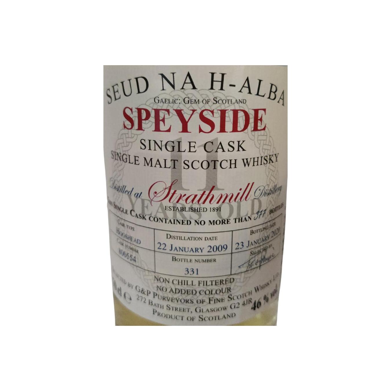 Strathmill 2009 Single Malt Whisky