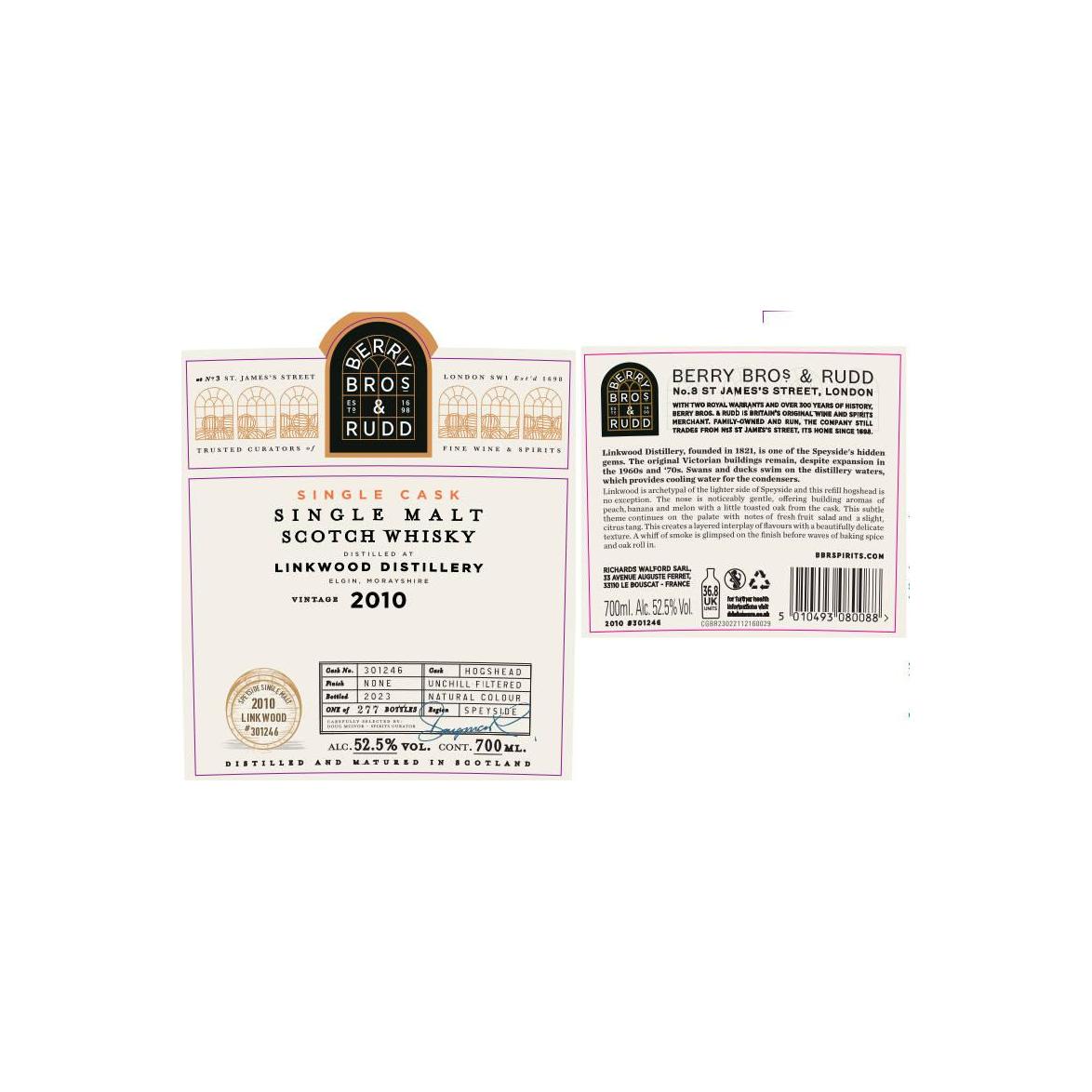 Linkwood Single Cask 2010 Single Malt Whisky