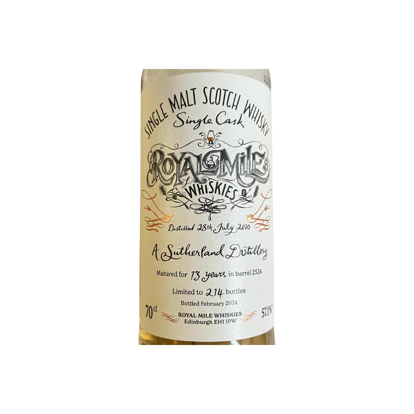 A Sutherland Distillery 2010 RM 3