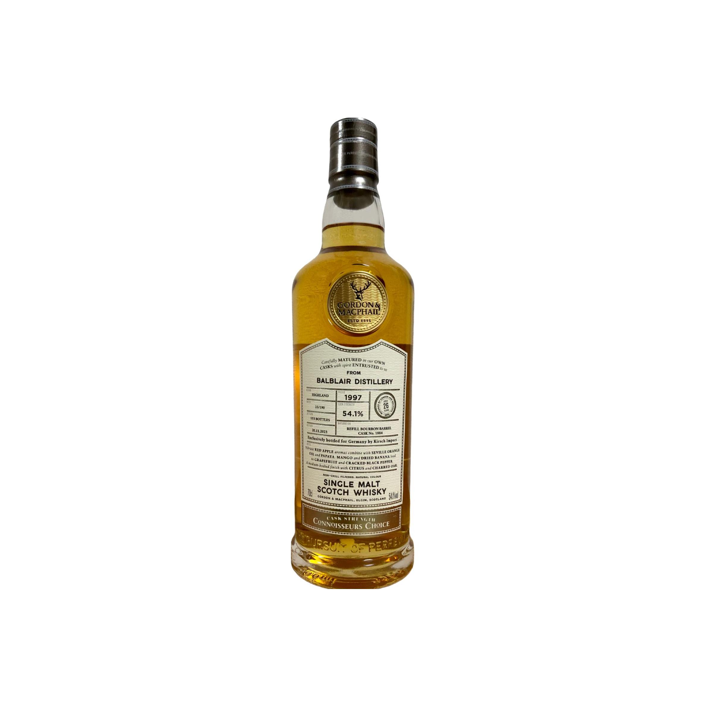 Balblair Connoisseurs Choice - Cask Strength 1997 26 Years Single Malt Whisky