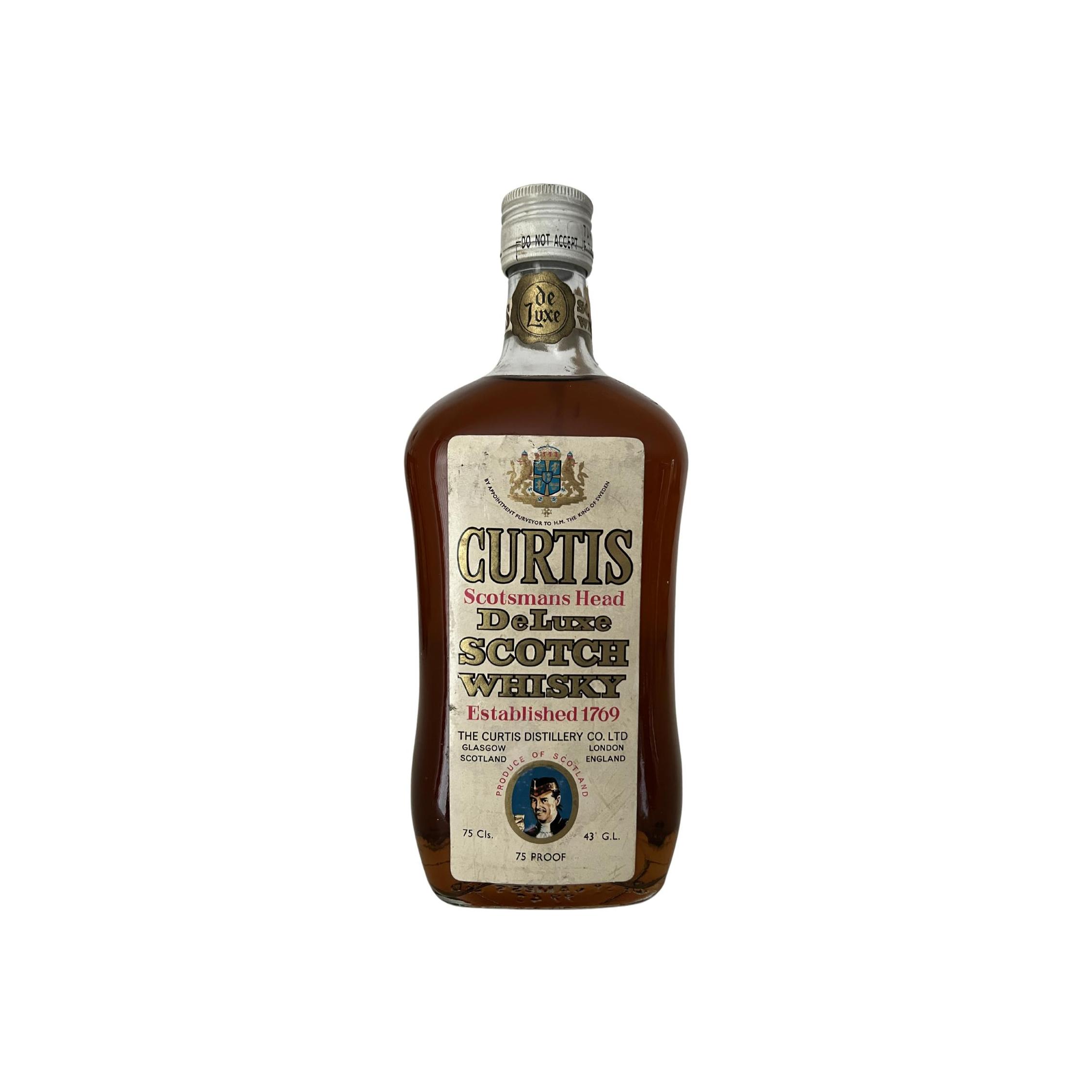 Curtis Scotsmans Head DeLuxe Scotch whisky