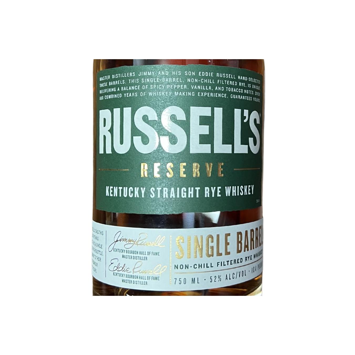Russell's Reserve Rye Whisky