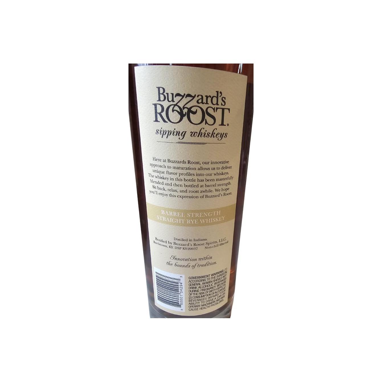 Buzzard's Roost Straight Rye Whiskey BuRo 2