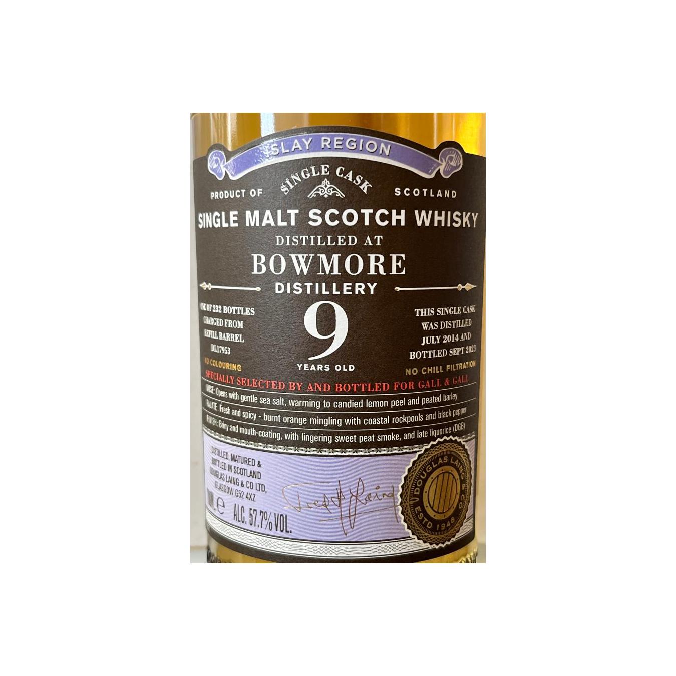 Bowmore Old Particular 2014 9 Years Single Malt Whisky 4