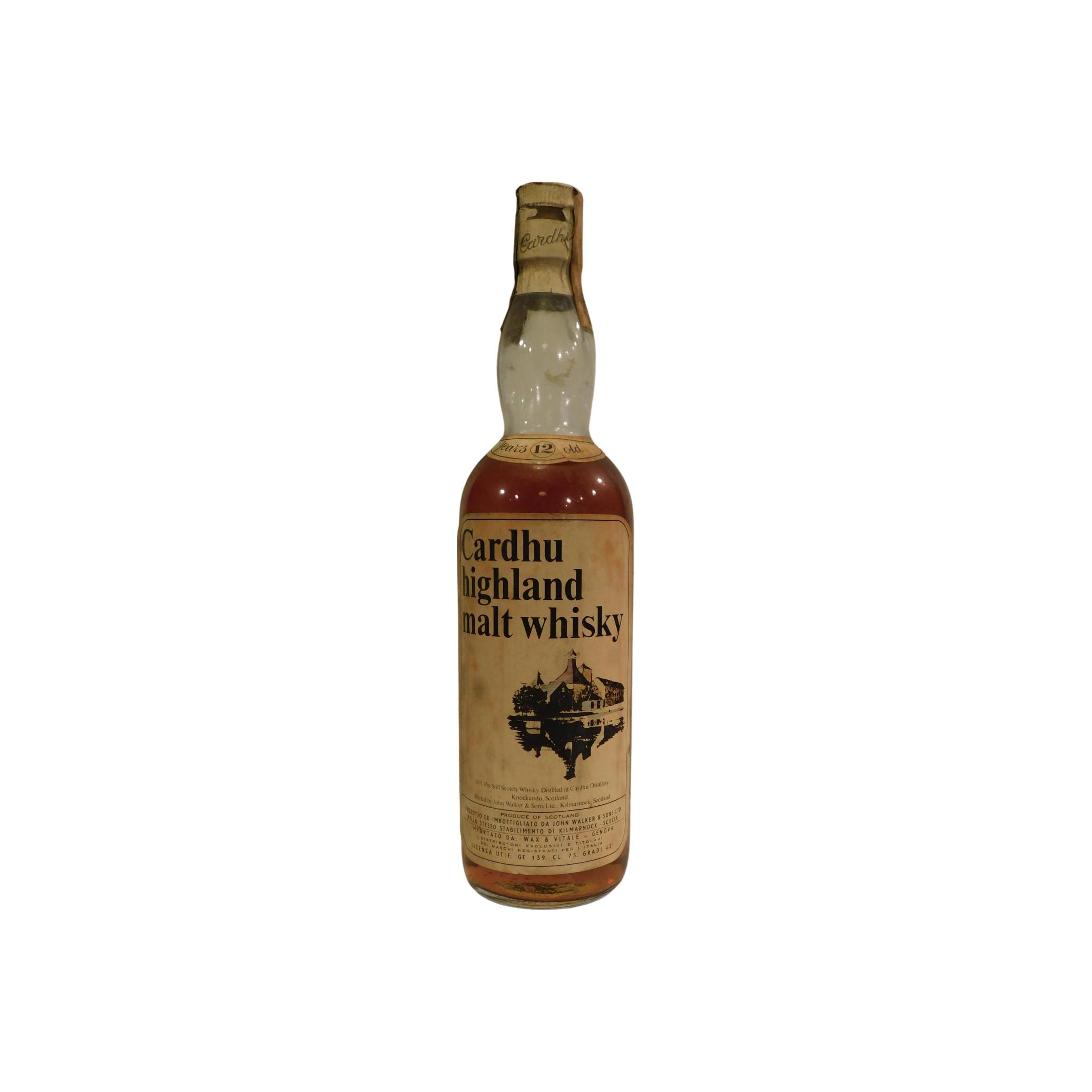 Cardhu 12 Years Single Malt Whisky