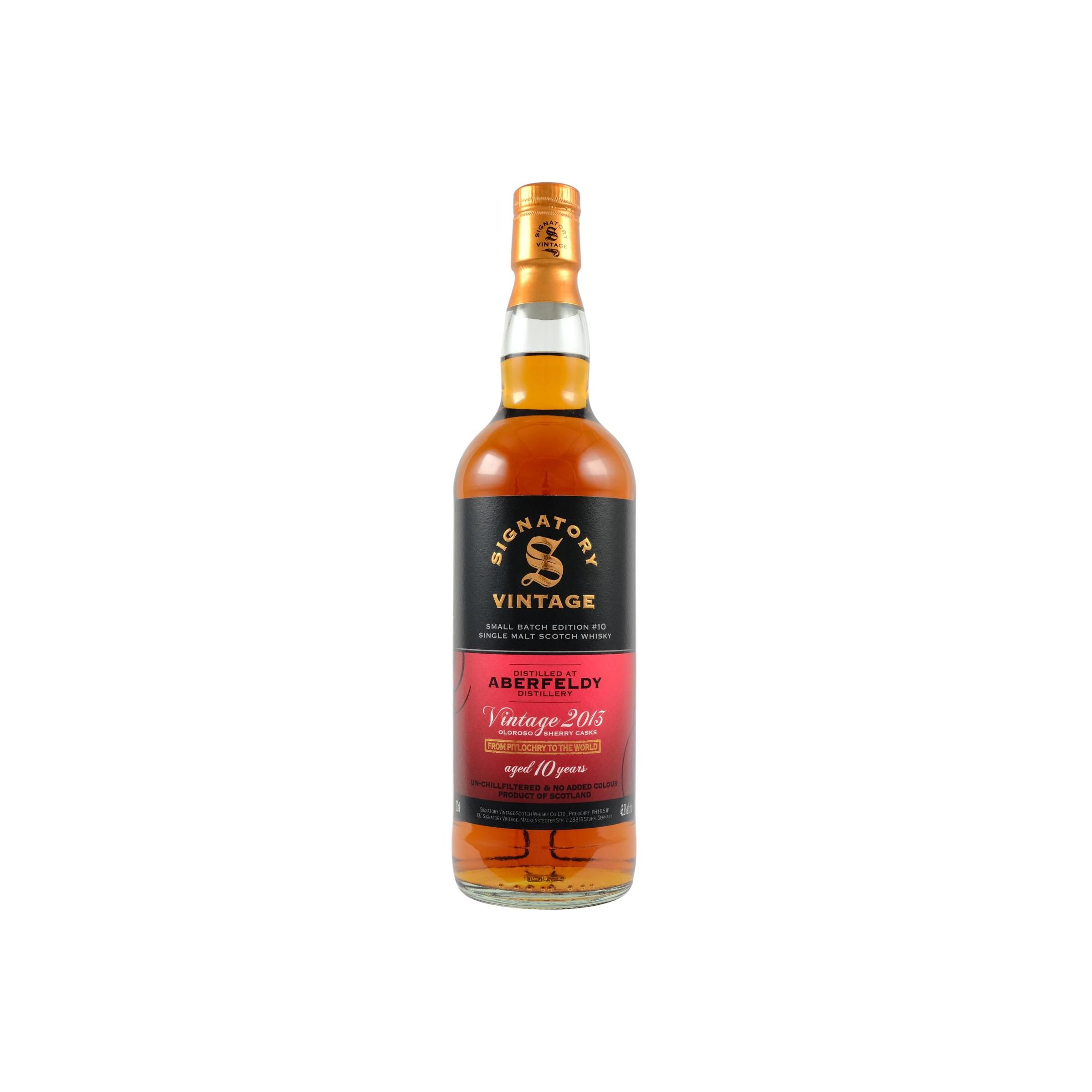 Aberfeldy 2013 10 Years Single Malt Whisky