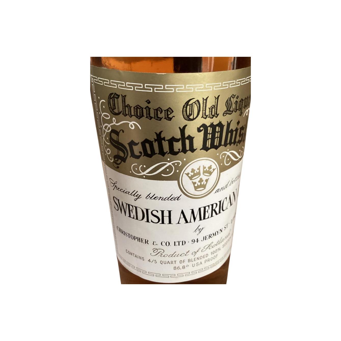 Swedish American Line Choice Old Liqueur Scotch Whisky