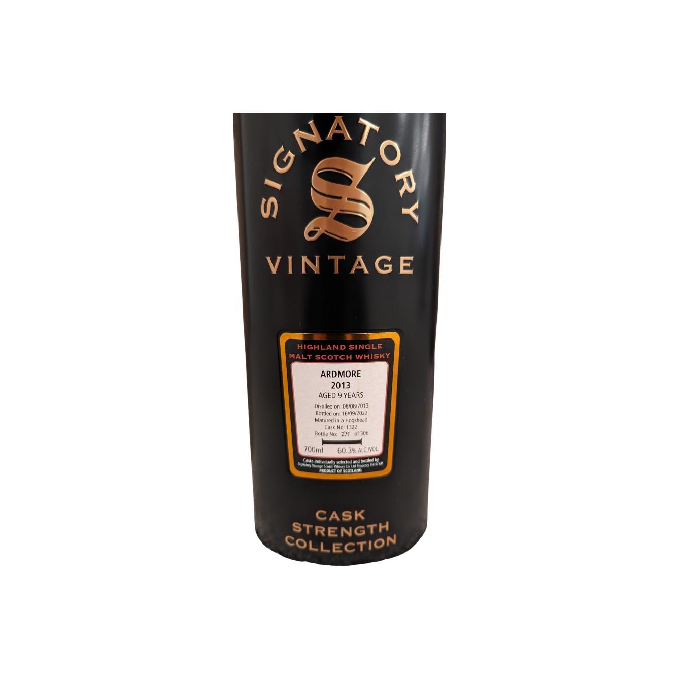 Ardmore Cask Strength Collection 2013 9 Years Single Malt Whisky