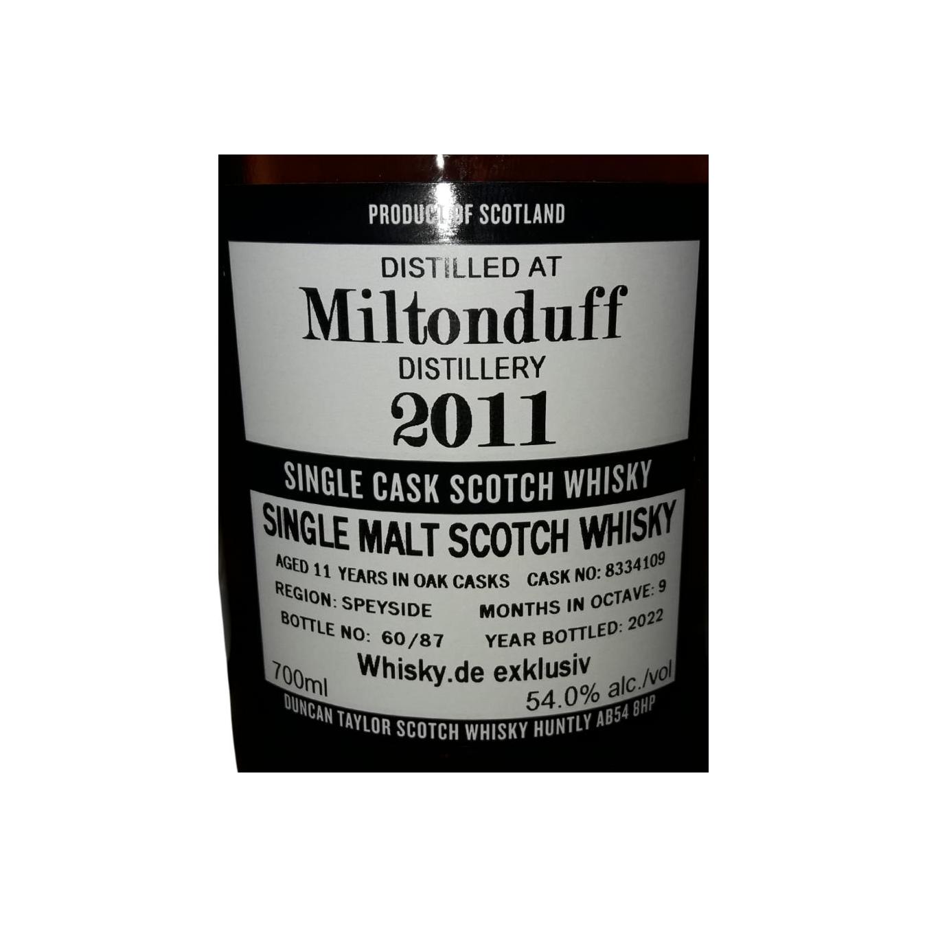 Miltonduff The Octave 2011 11 Years Single Malt Whisky 2