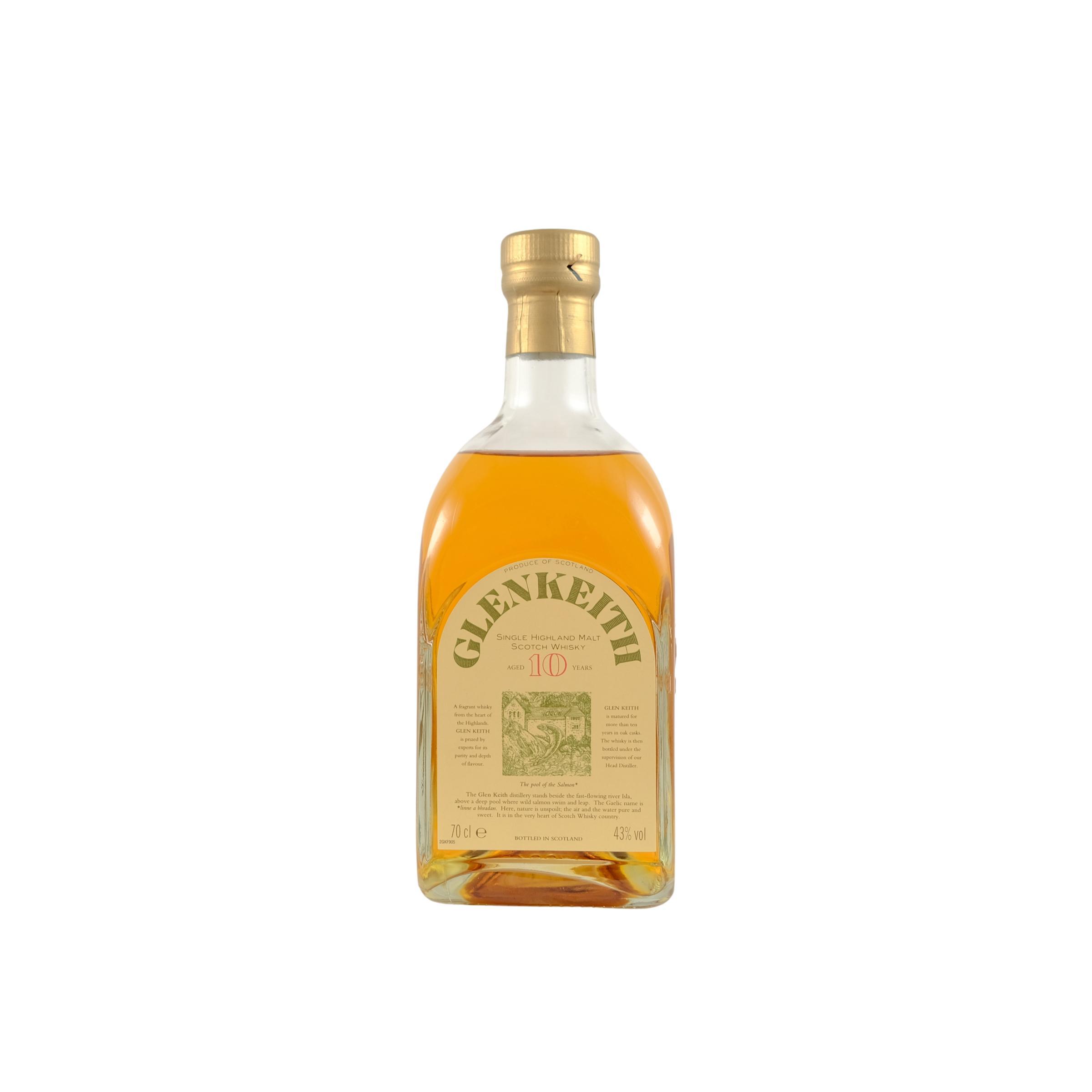 Glen Keith 10 Years Single Malt Whisky