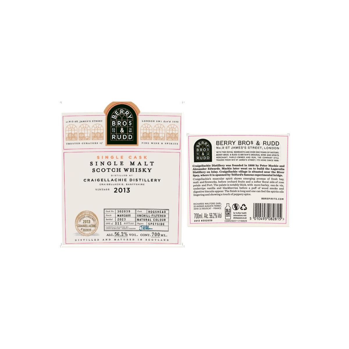 Craigellachie Single Cask 2013 11 Years Single Malt Whisky 7