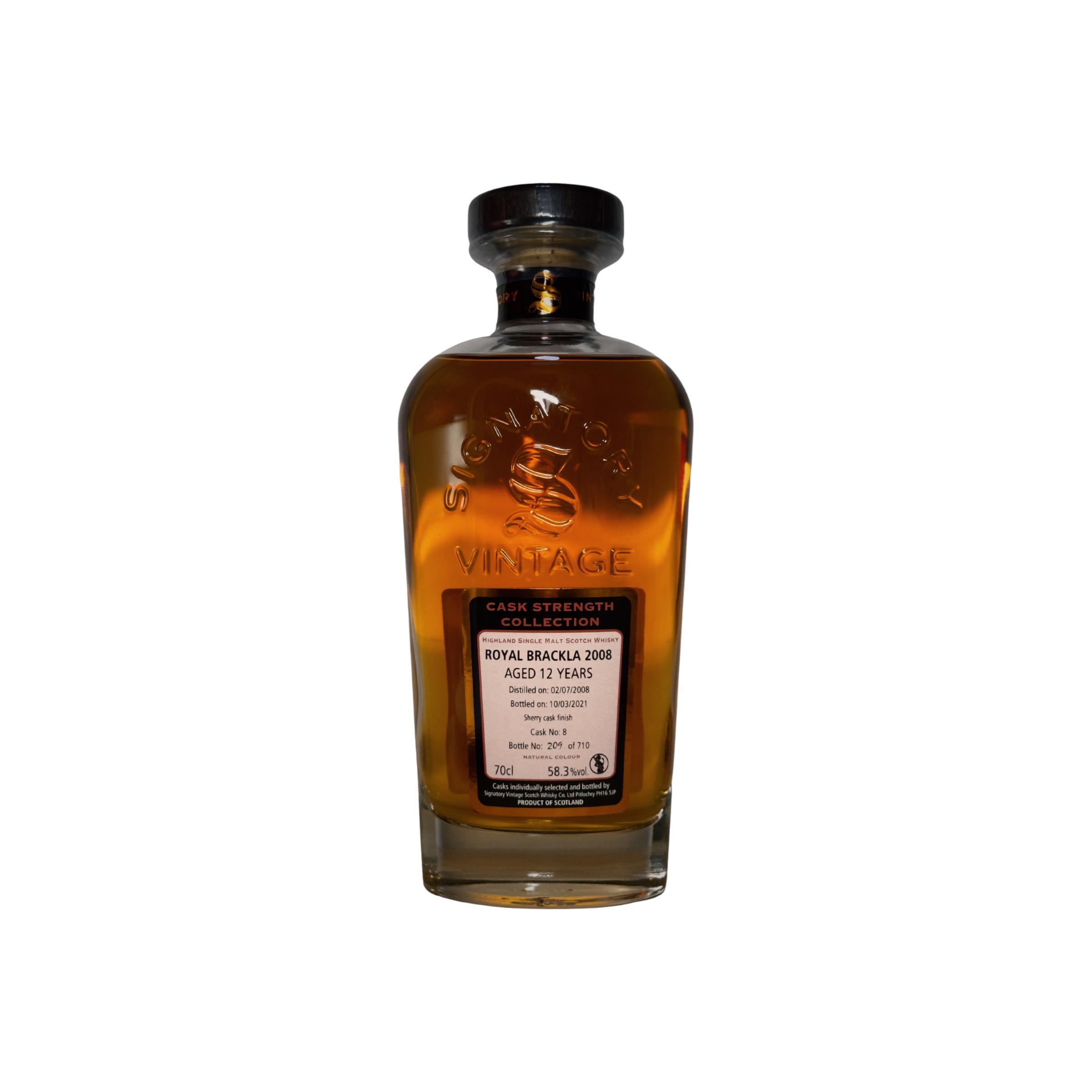 Royal Brackla Cask Strength Collection 2008 12 Years Single Malt Whisky