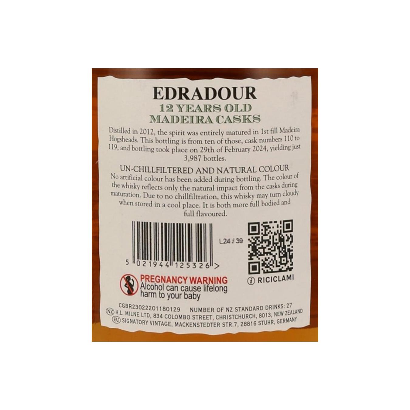 Edradour Small Batch 2012 12 Years Single Malt Whisky 4