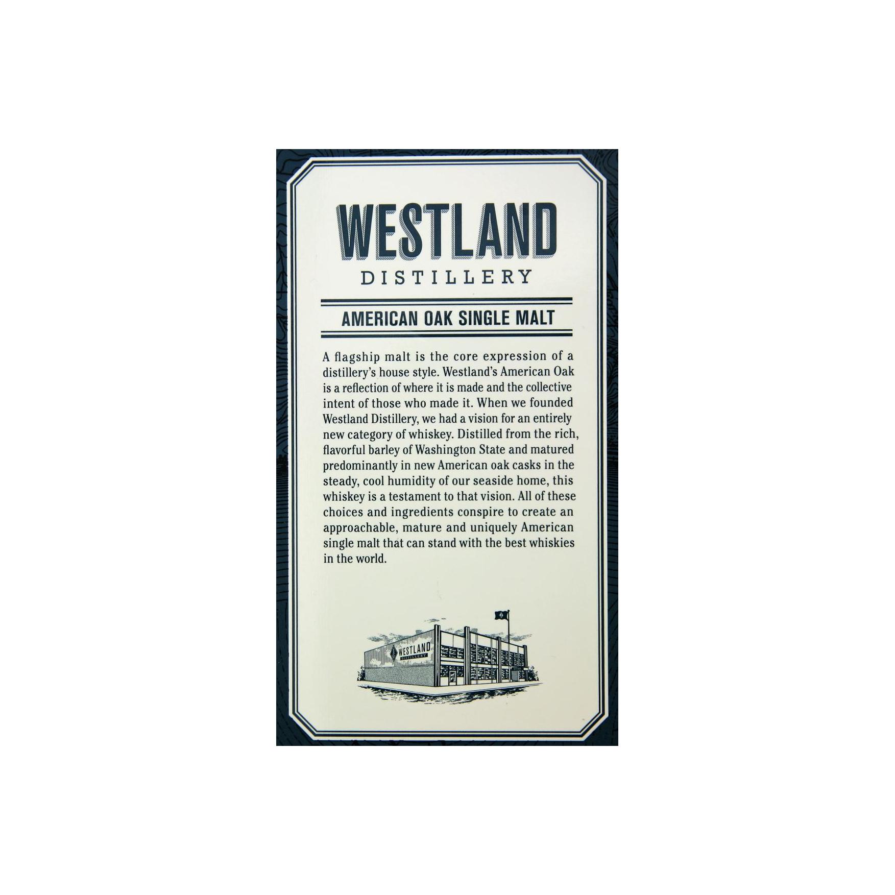 Westland Single Malt Whisky 3