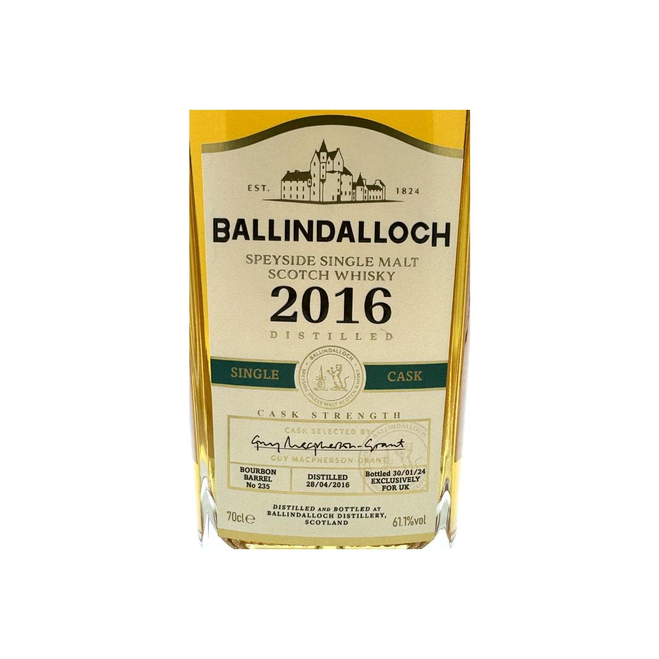 Ballindalloch 2016 7 Years Single Malt Whisky 2