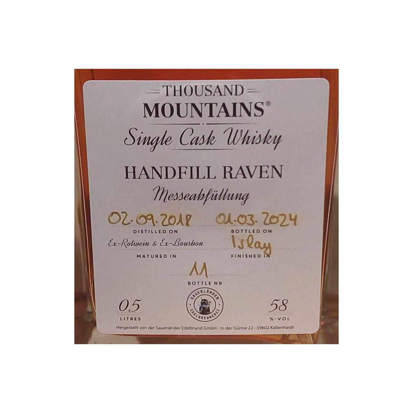 Thousand Mountains 2019 Single Malt Whisky 2
