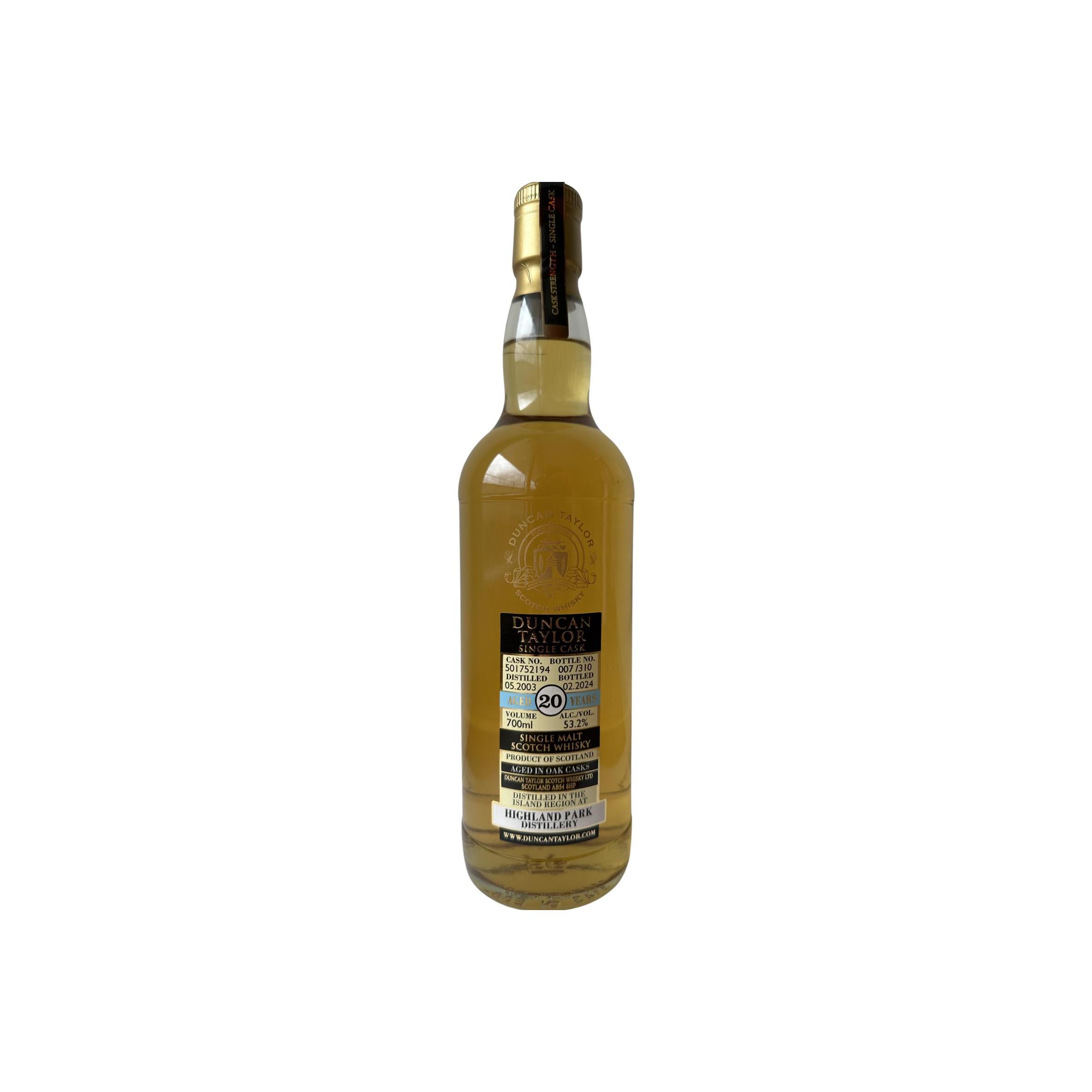 Highland Park Single Cask 2003 20 Years Single Malt Whisky