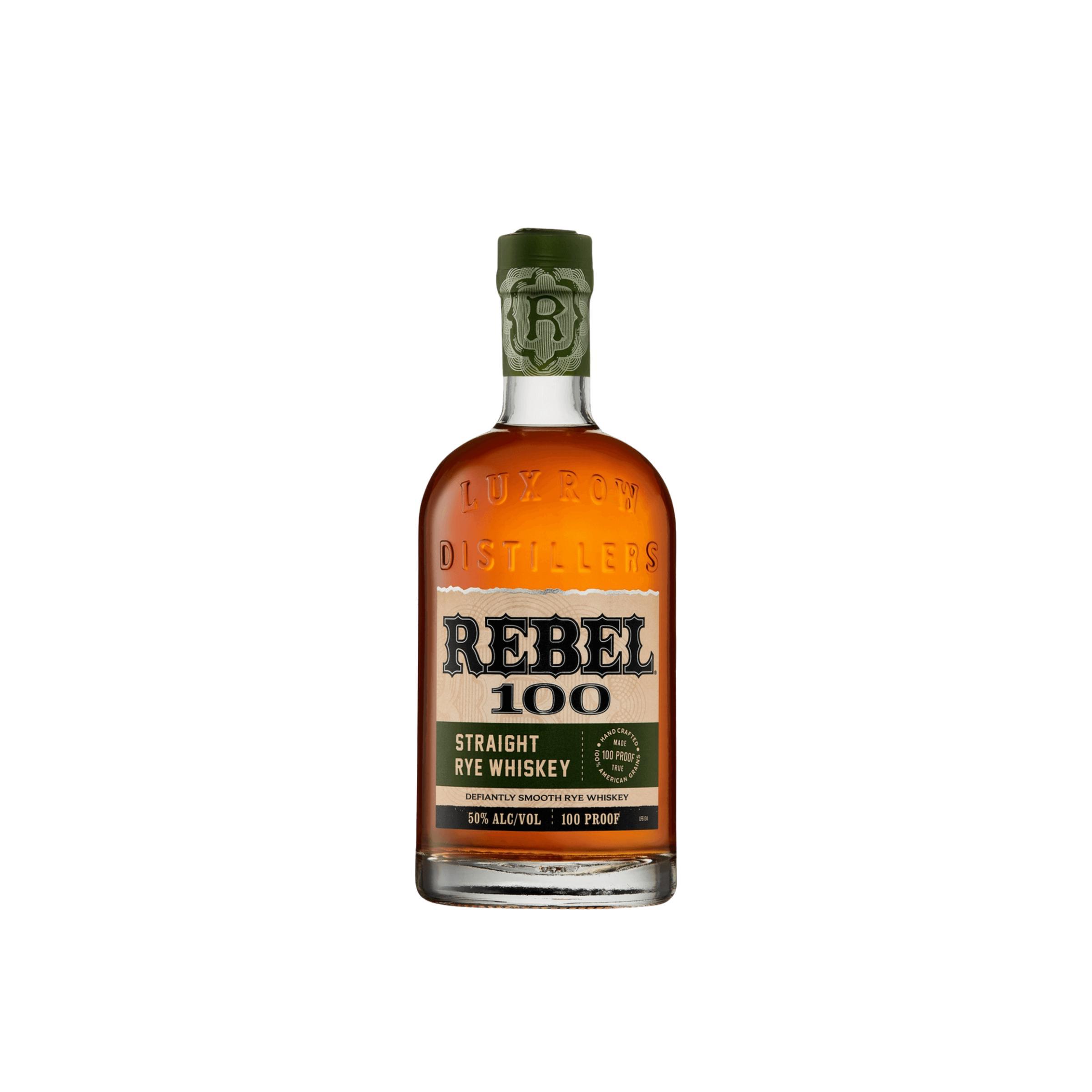 Rebel 100 Proof Straight Rye Whiskey