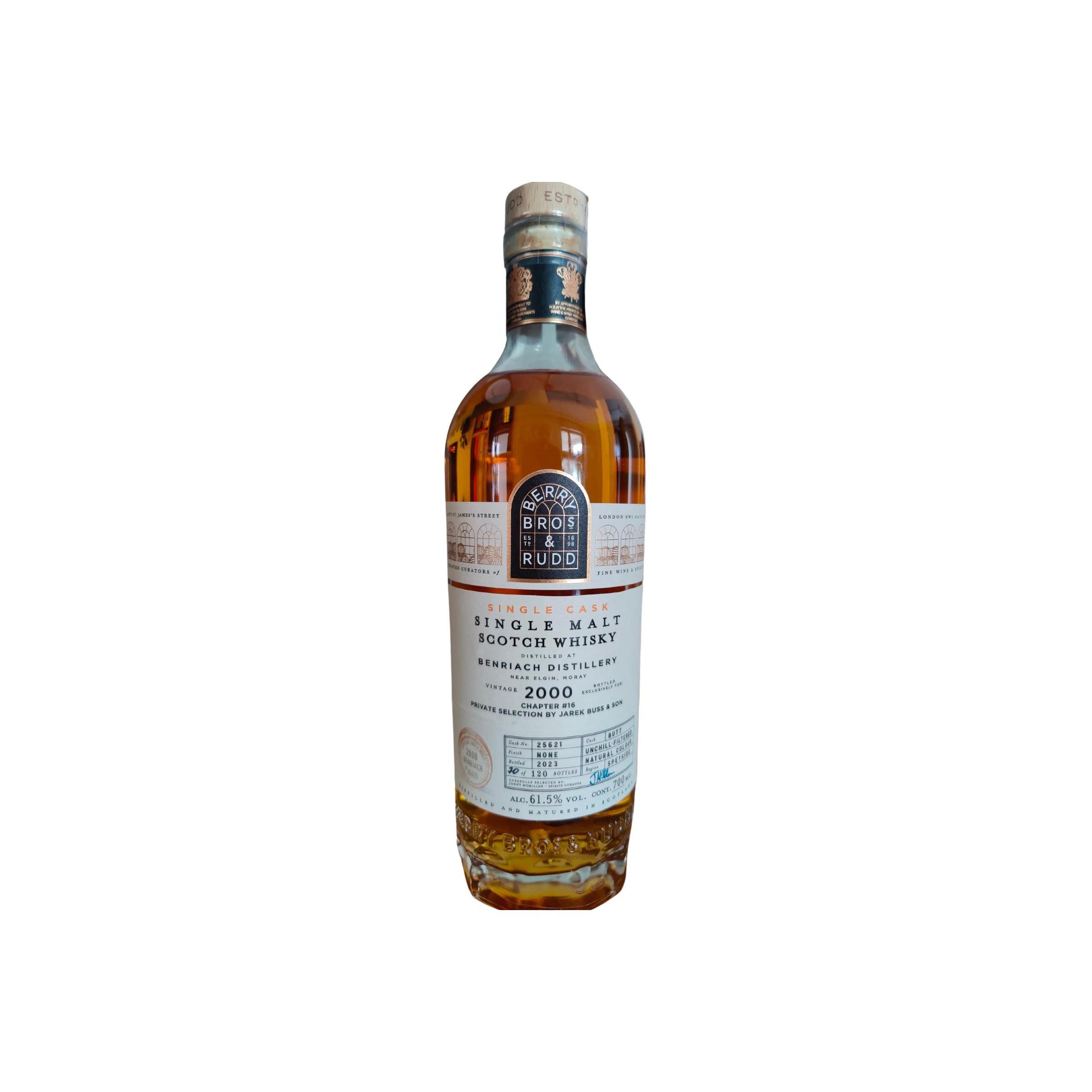 BenRiach Single Cask 2000 Single Malt Whisky