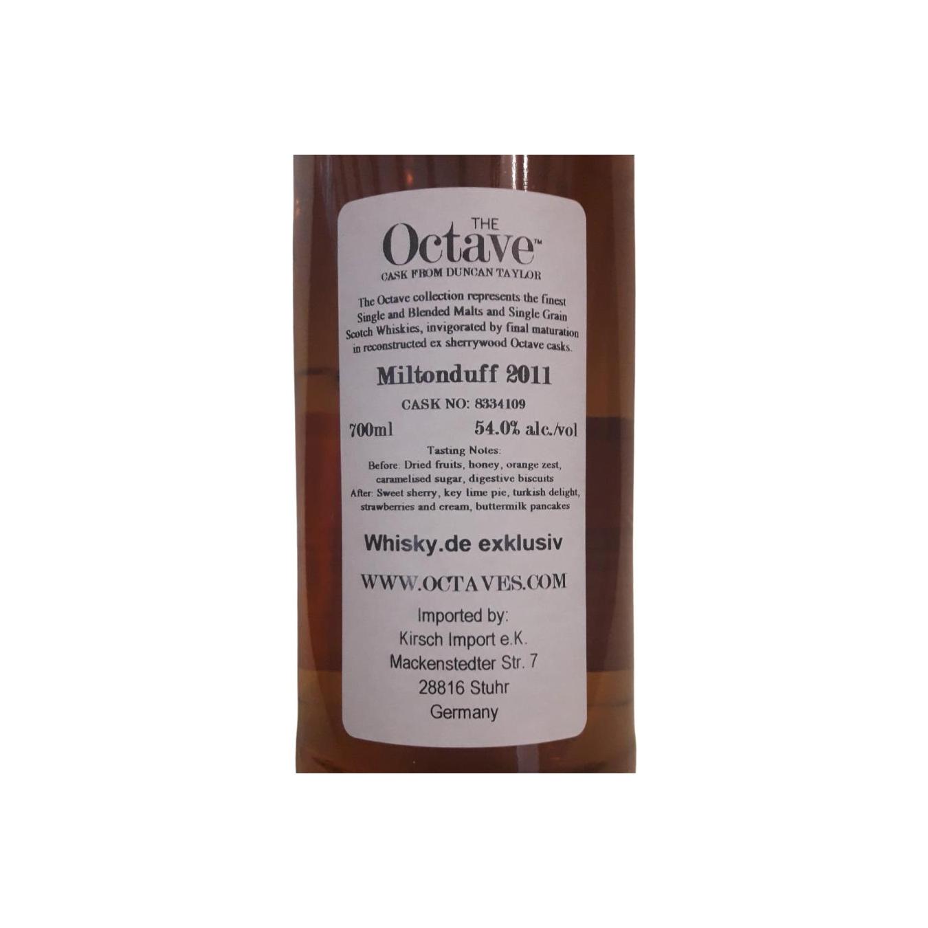 Miltonduff The Octave 2011 11 Years Single Malt Whisky 3
