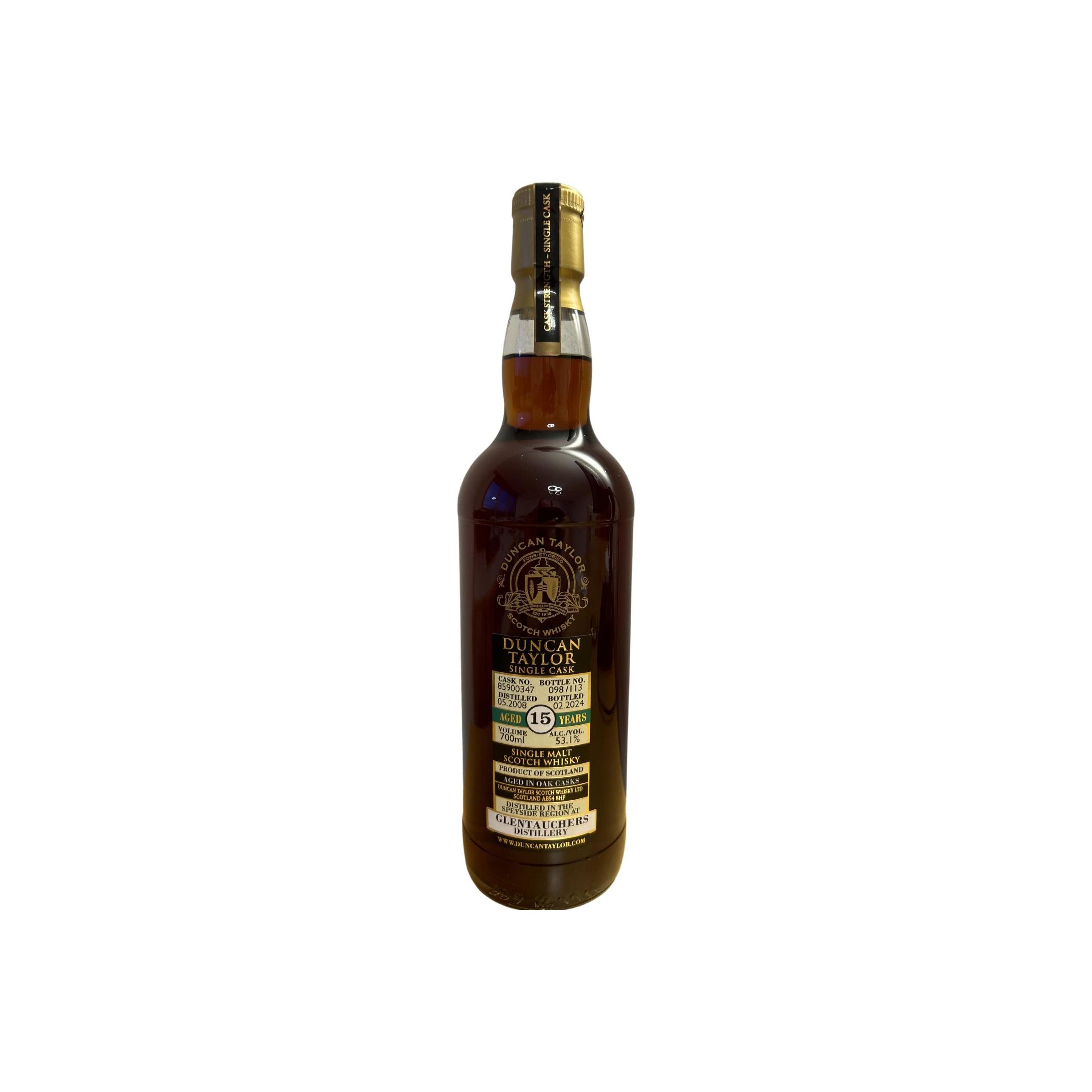 Glentauchers Single Cask 2008 15 Years Single Malt Whisky