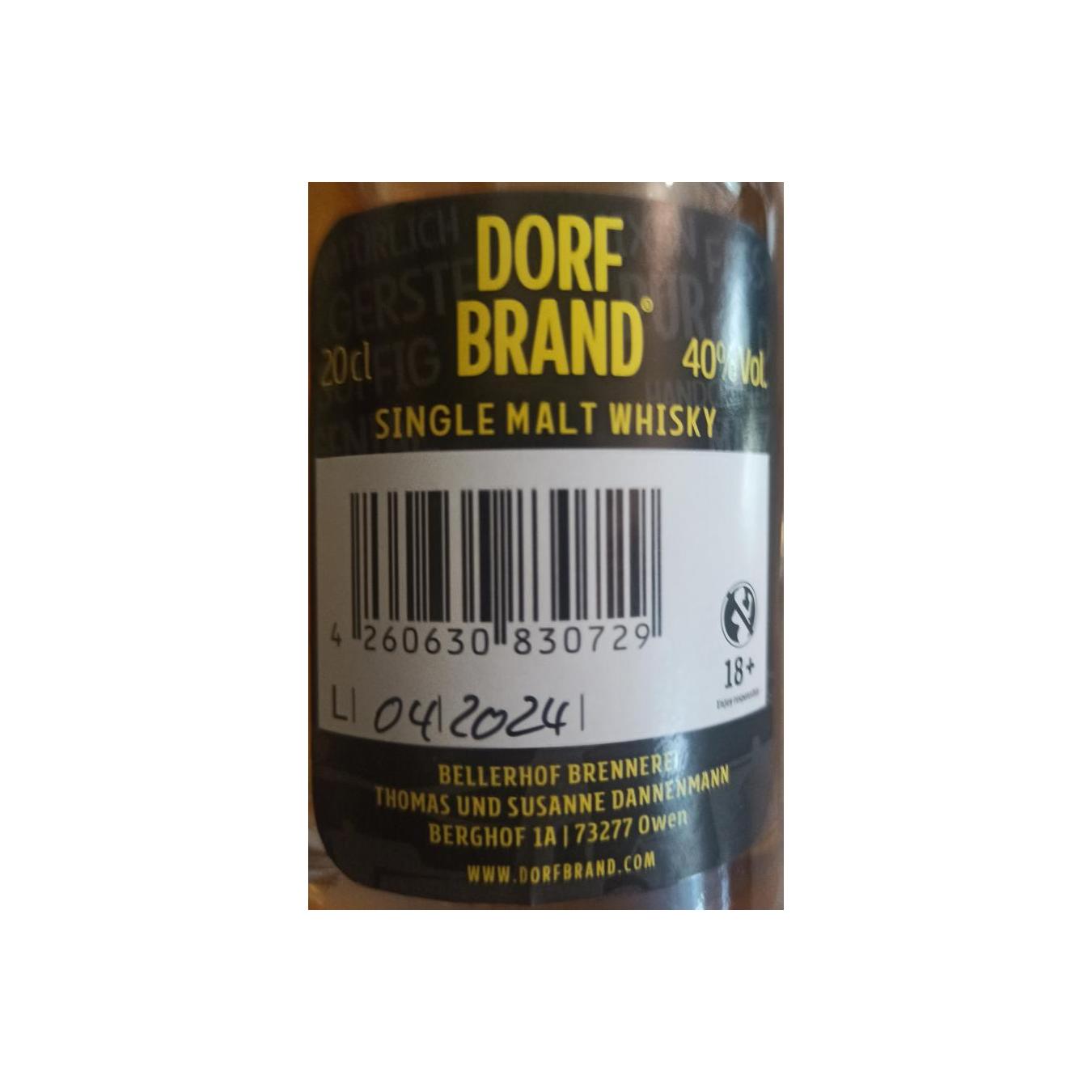 Dorfbrand Single Malt Whisky 2