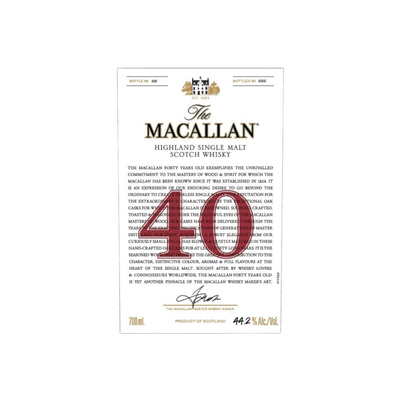 Macallan 40-year-old