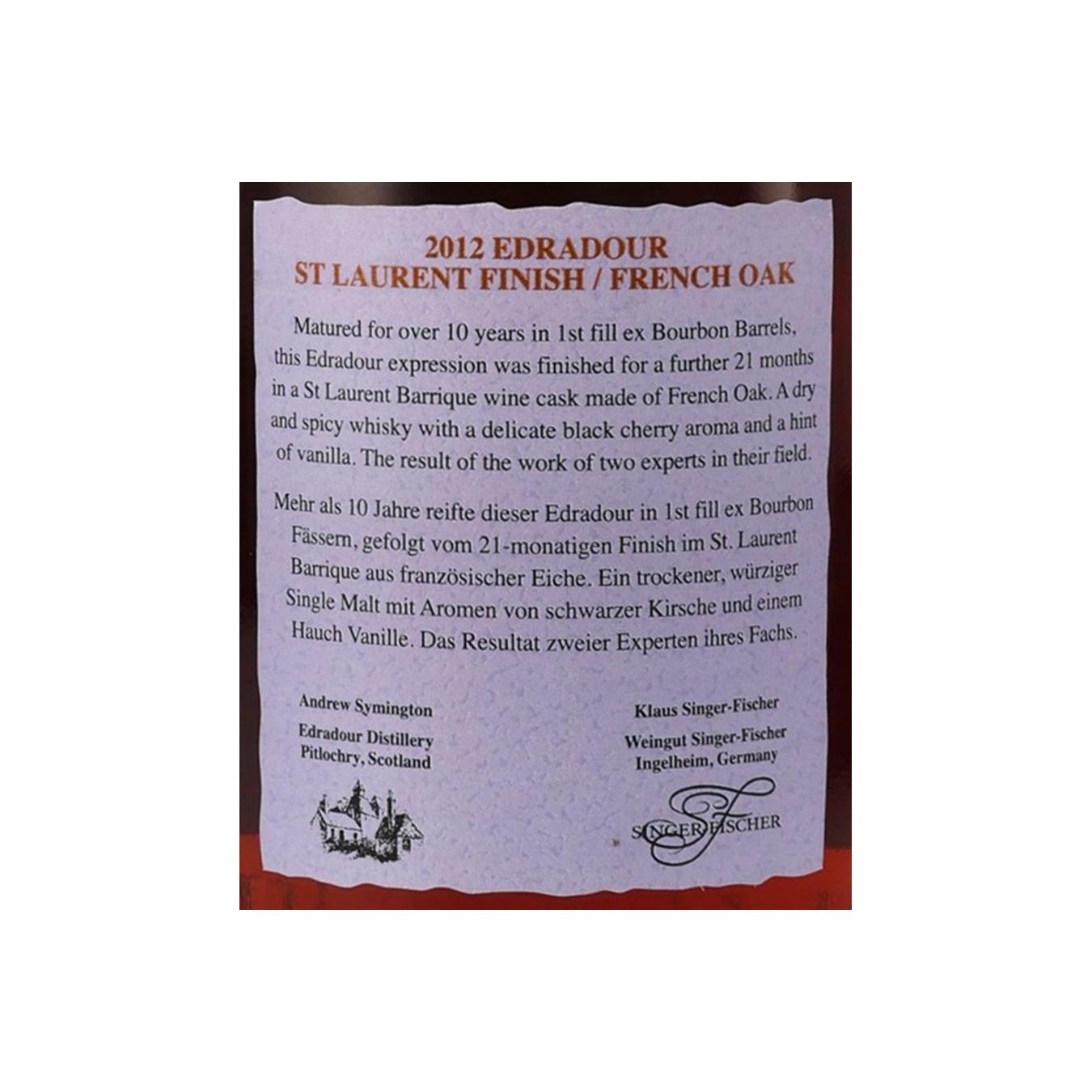 Edradour 2012 12 Years Single Malt Whisky 4