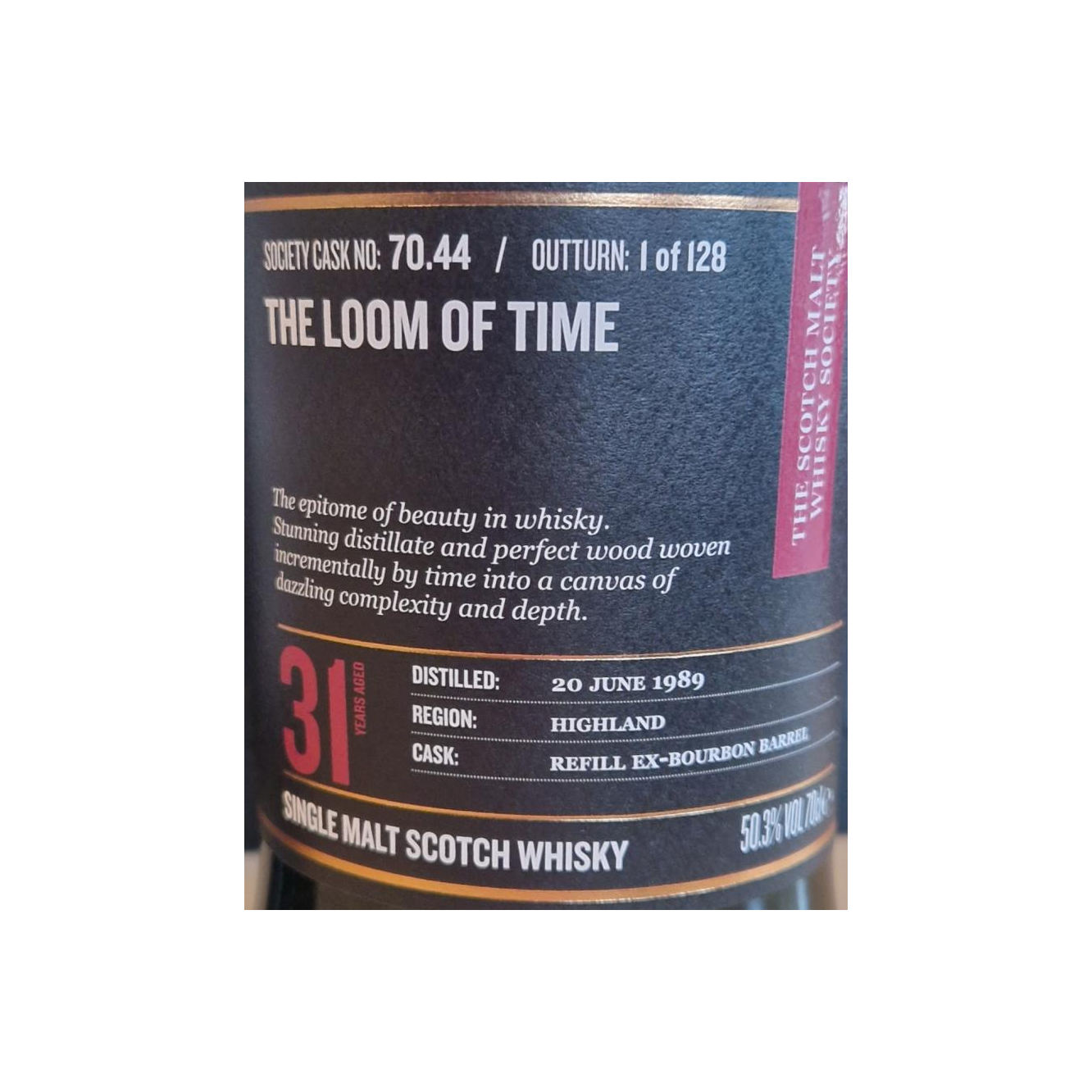 The Scotch Malt Whisky Society 1989 31 Years Single Malt Whisky