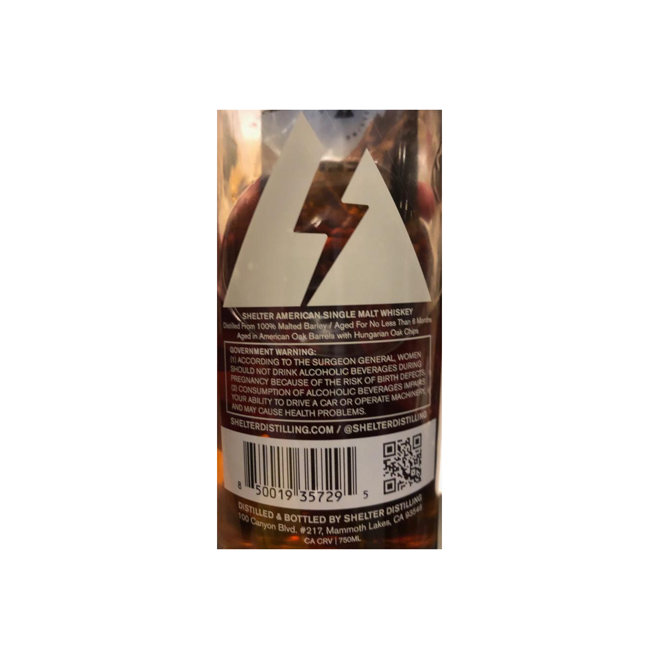 Shelter Distilling High Sierra Whiskey