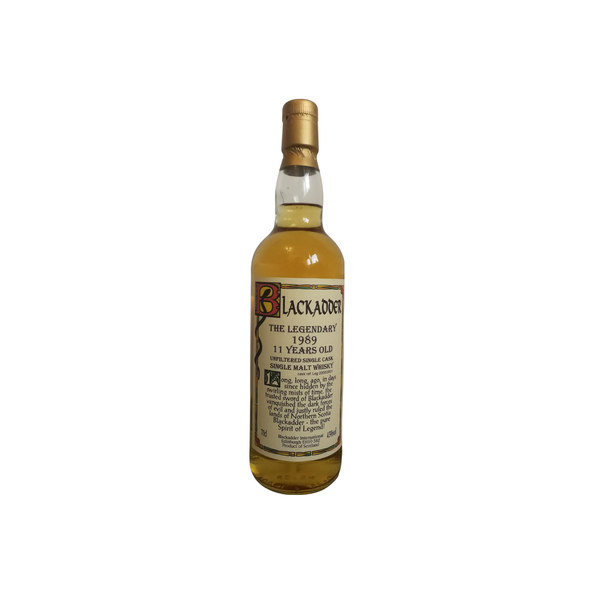 Blackadder 1989 11 Years Single Malt Whisky