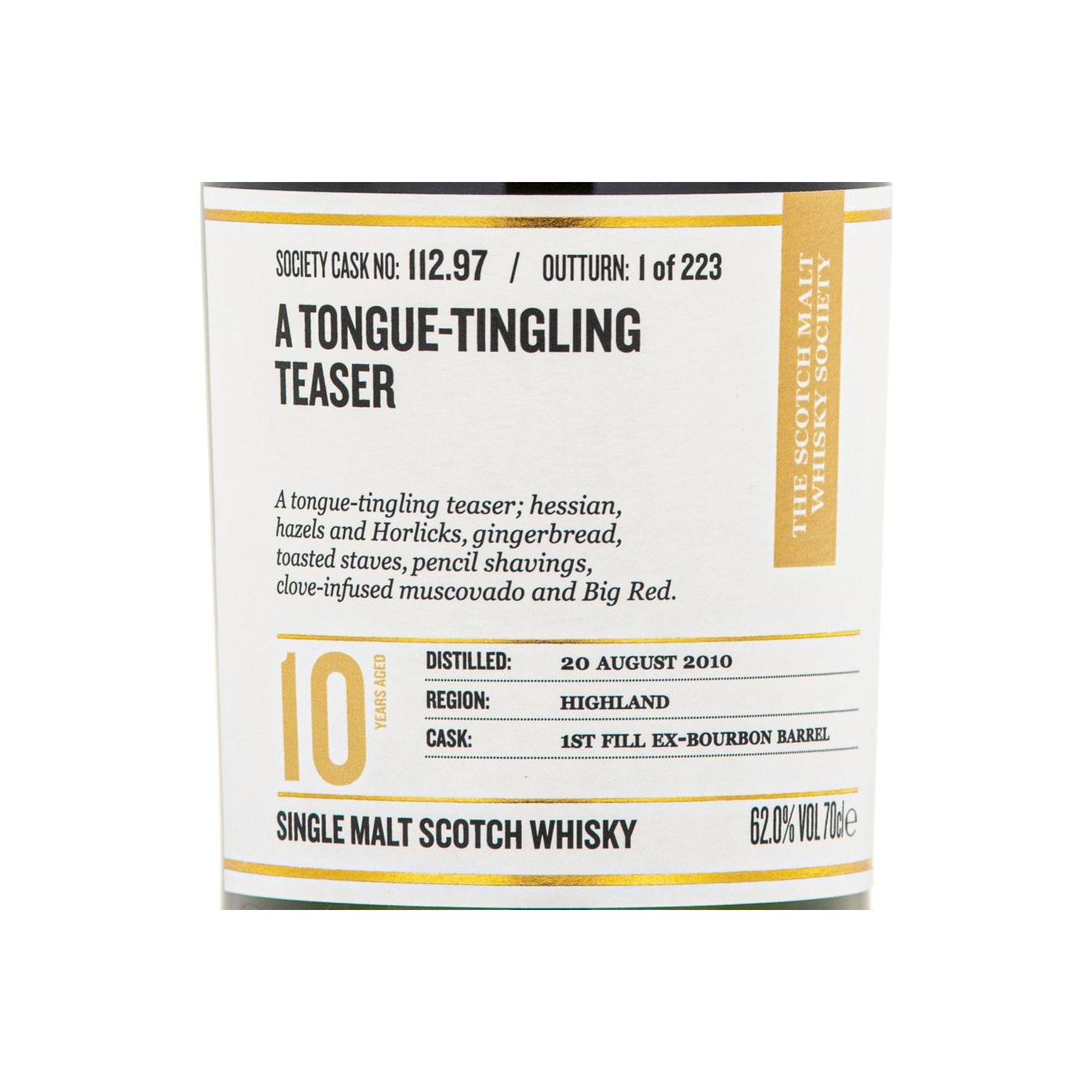 The Scotch Malt Whisky Society 2010 10 Years Single Malt Whisky