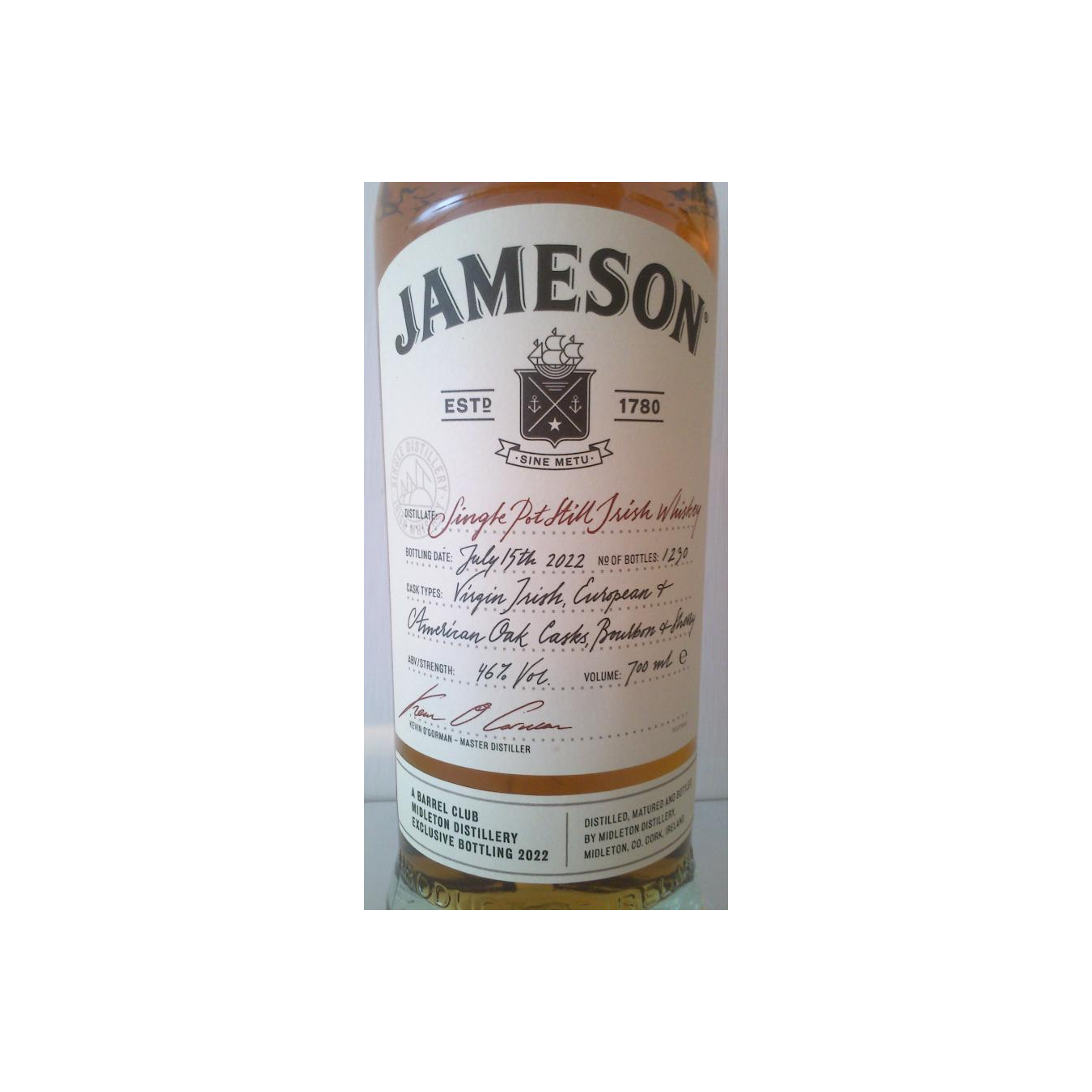 Jameson Single Pot Still Whisky 2