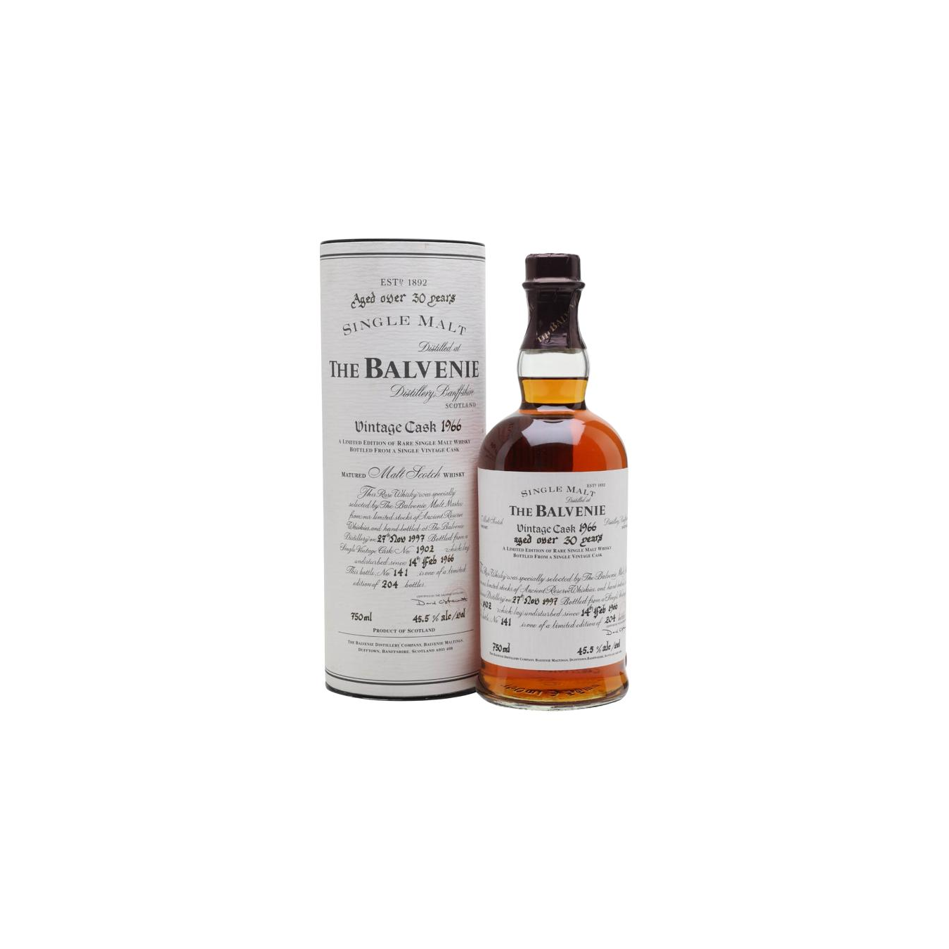 The Balvenie 1966 31 Years Single Malt Whisky