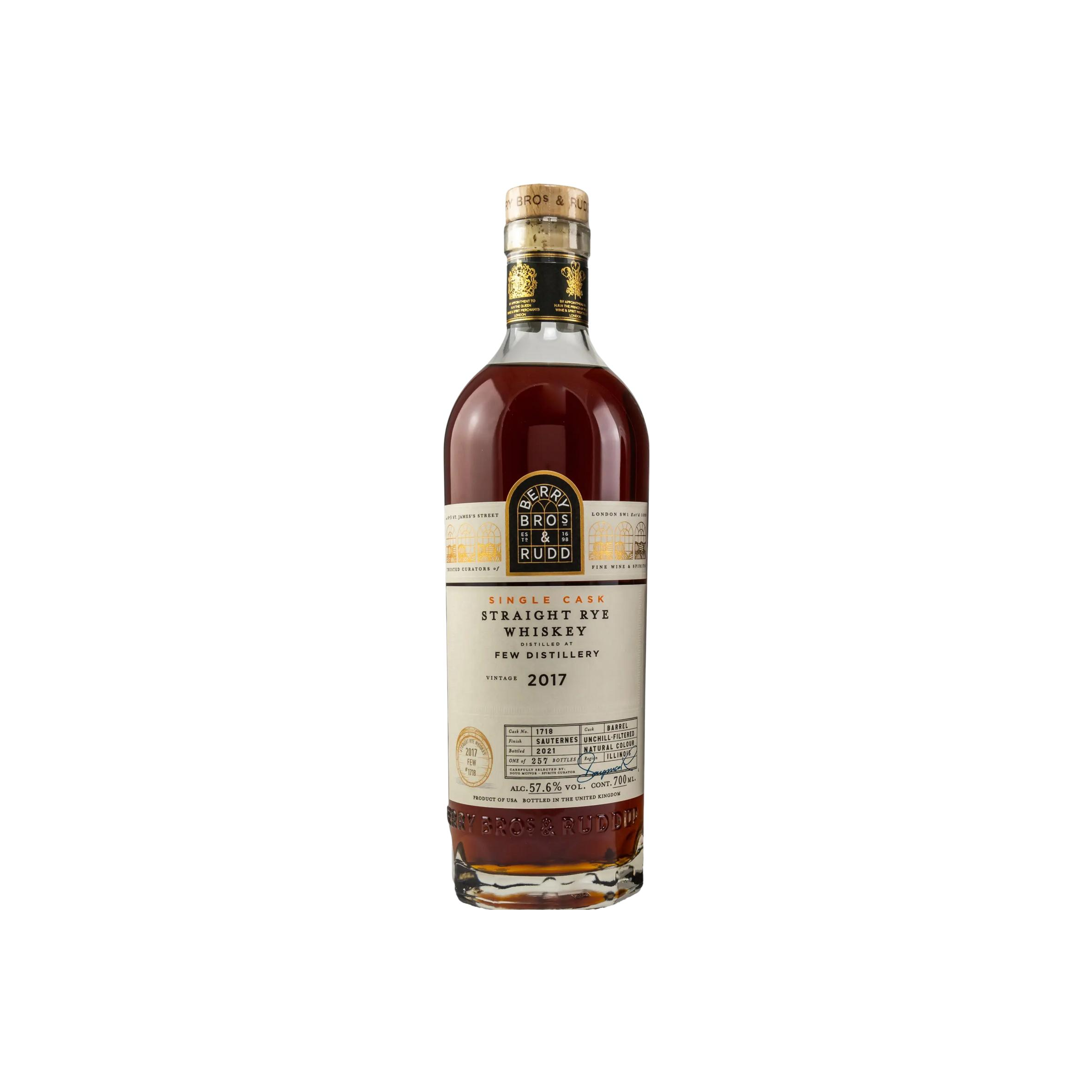Berry Bros. & Rudd Single Cask 2017 4 Years Rye Whisky