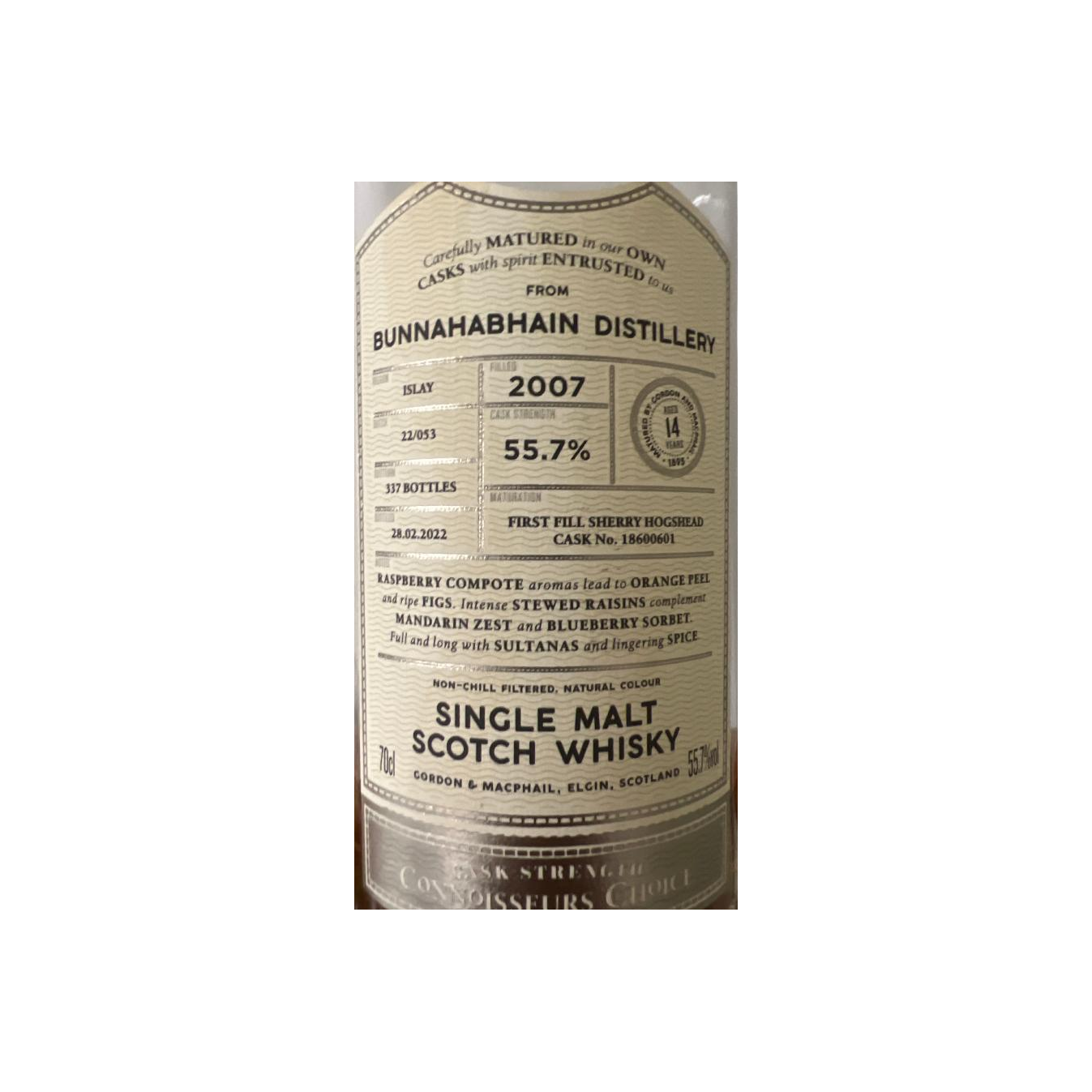 Bunnahabhain Connoisseurs Choice - Cask Strength 2007 14 Years Single Malt Whisky